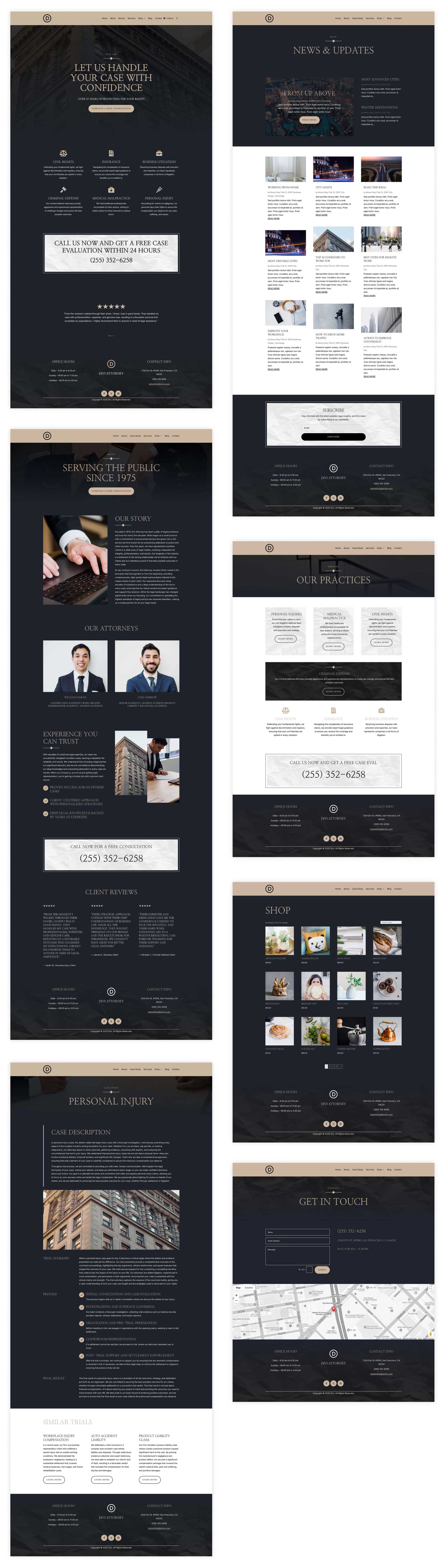 Attorney starter site for Divi