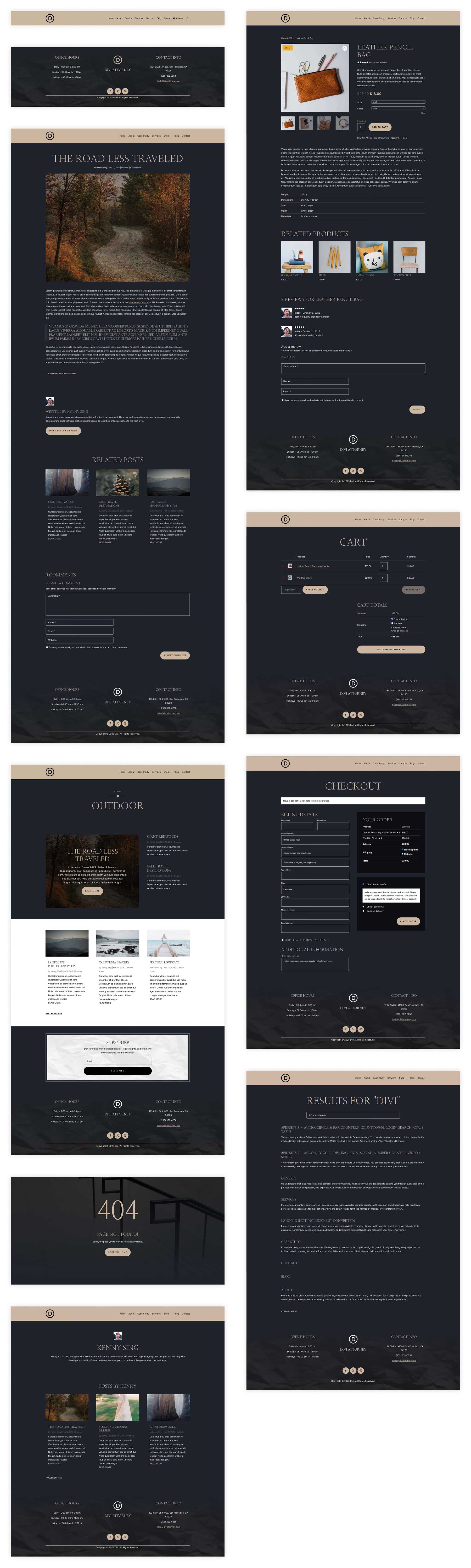 Attorney starter site for Divi