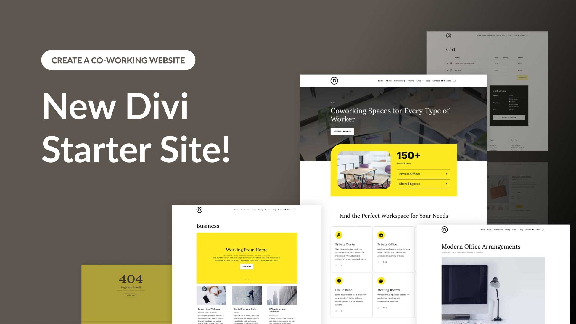 New Starter Site for Co-Working (Quick Install)