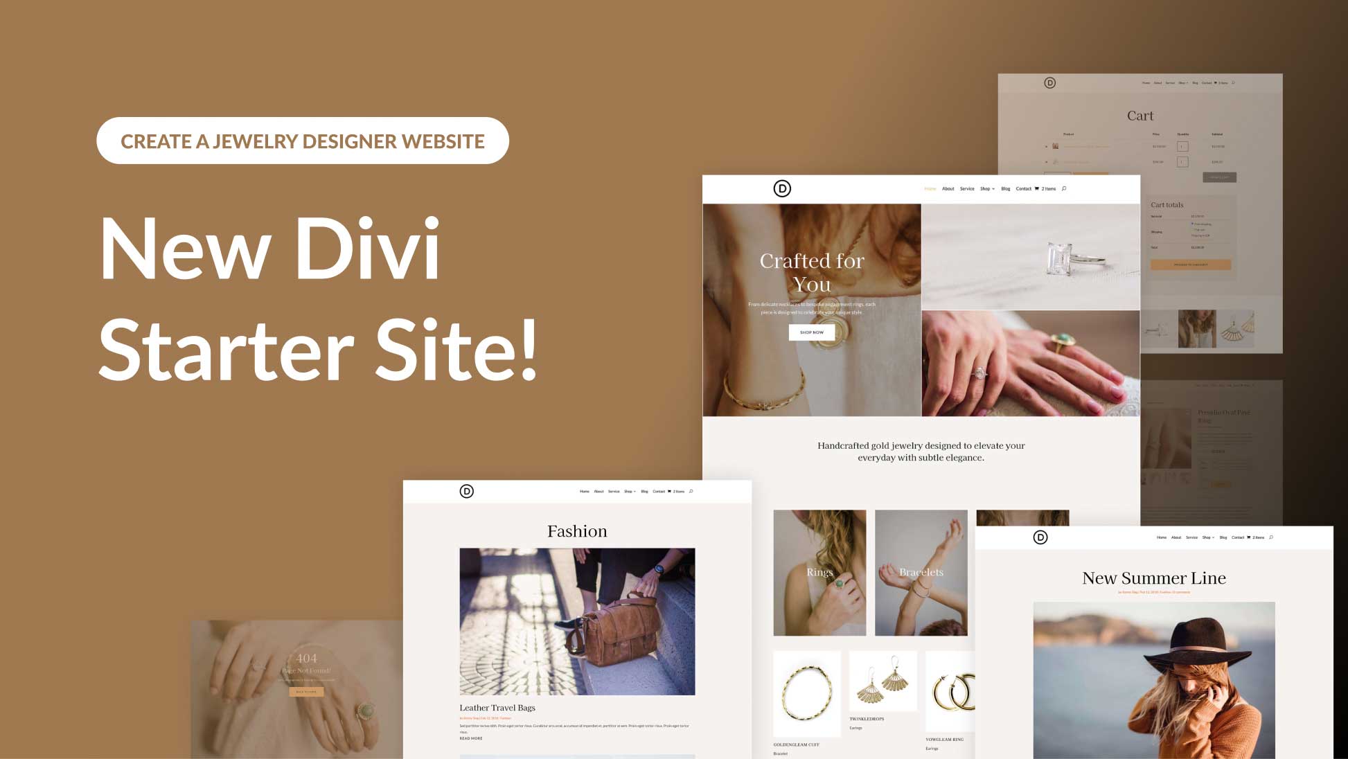 New Starter Site for Jewelry Designers (Quick Install)