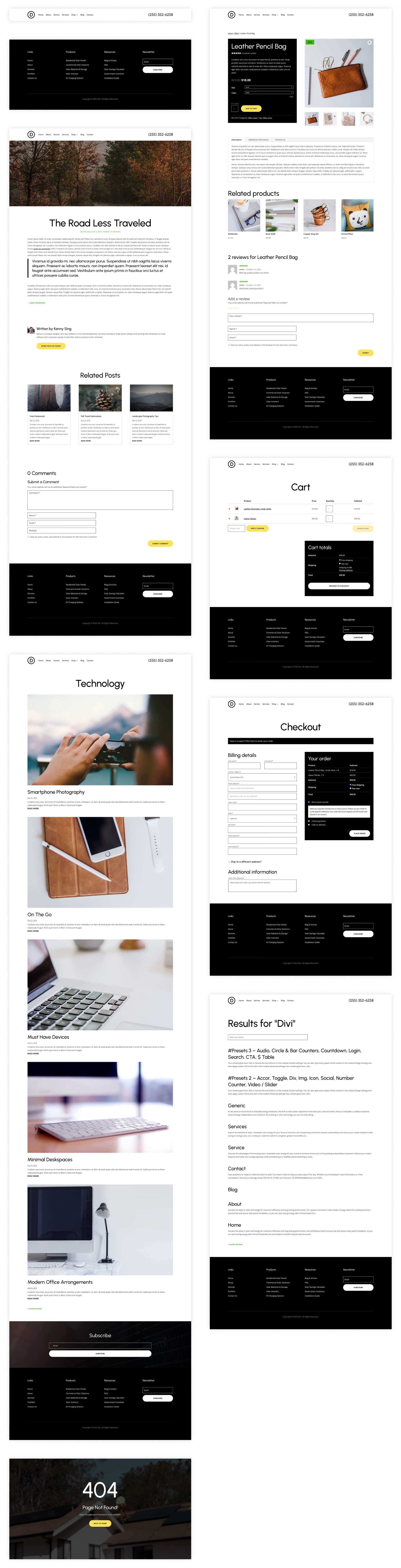 solar starter site for Divi