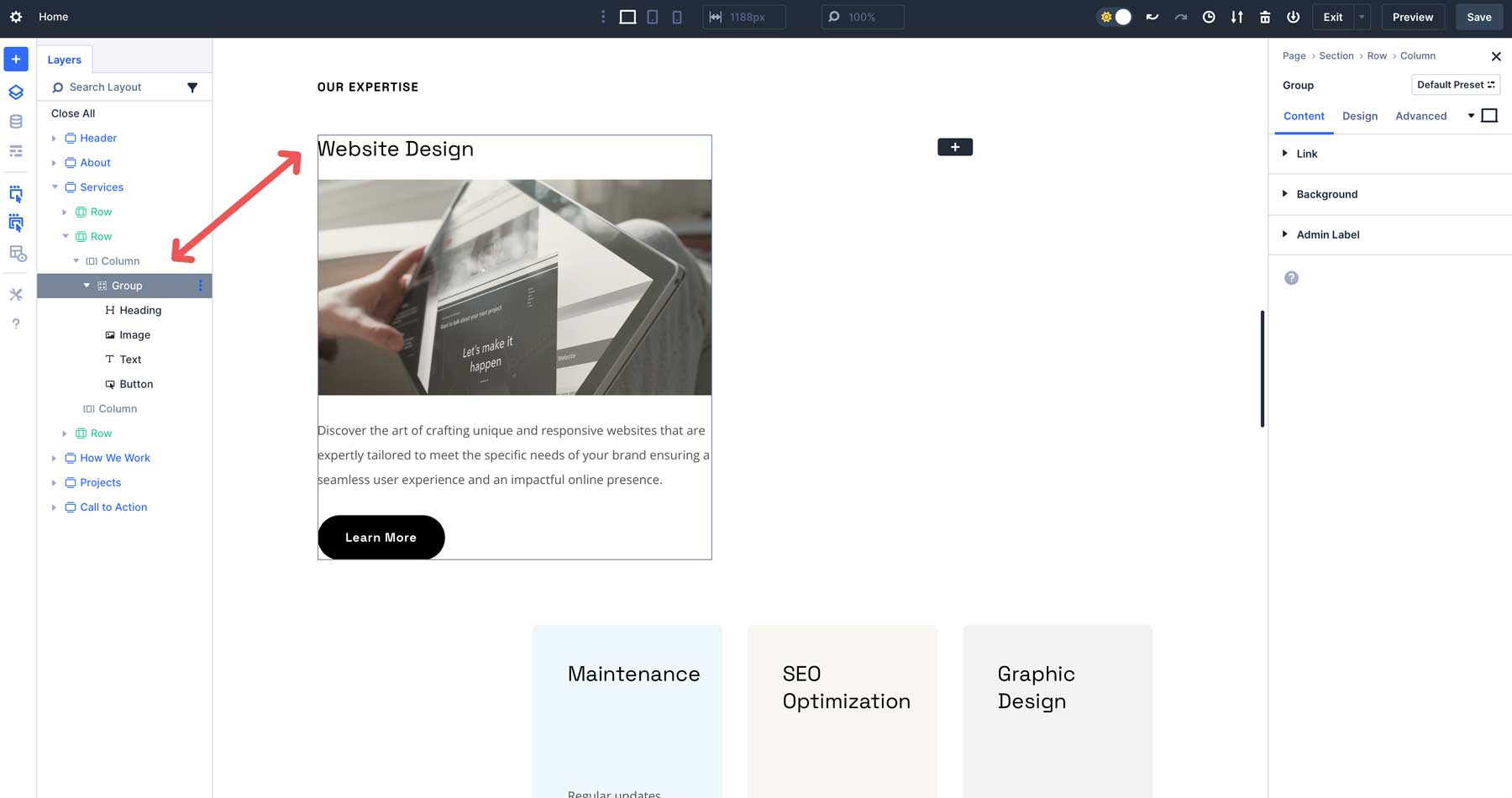 Divi 5 Module Groups