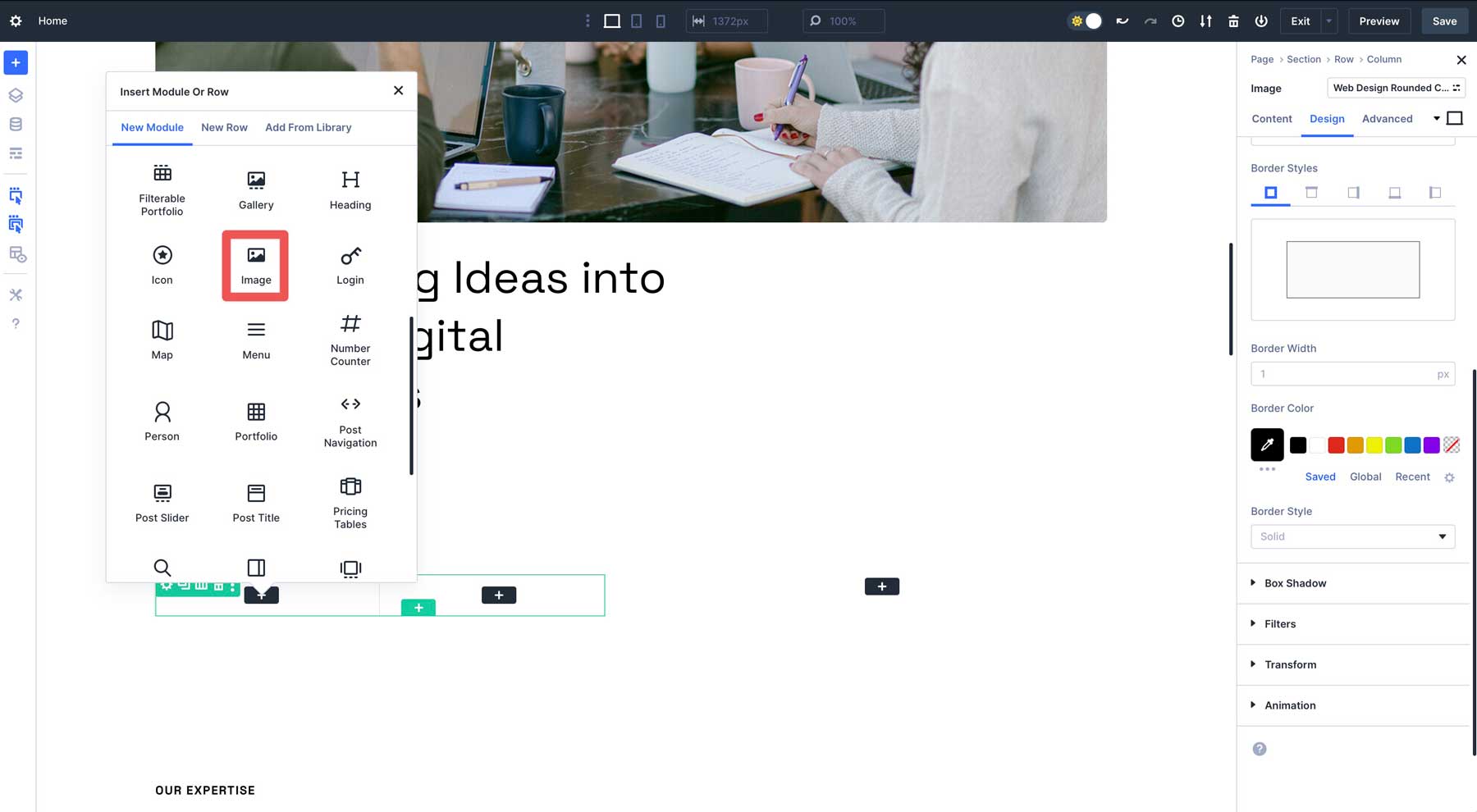 Nested Rows in Divi 5