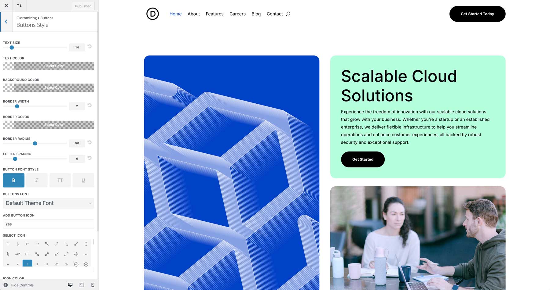startup starter site for Divi