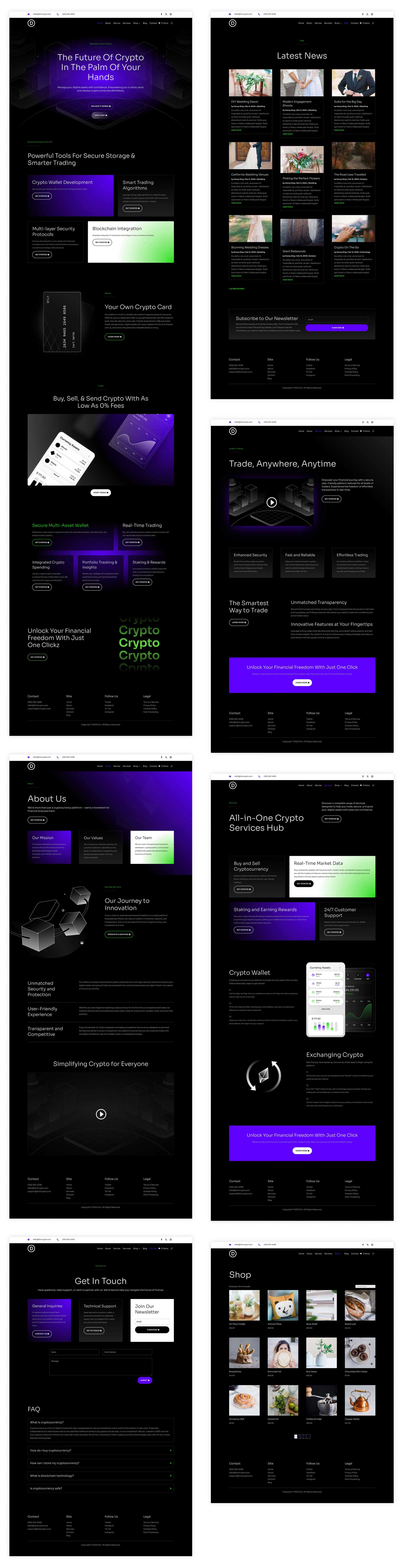 crypto starter site for Divi