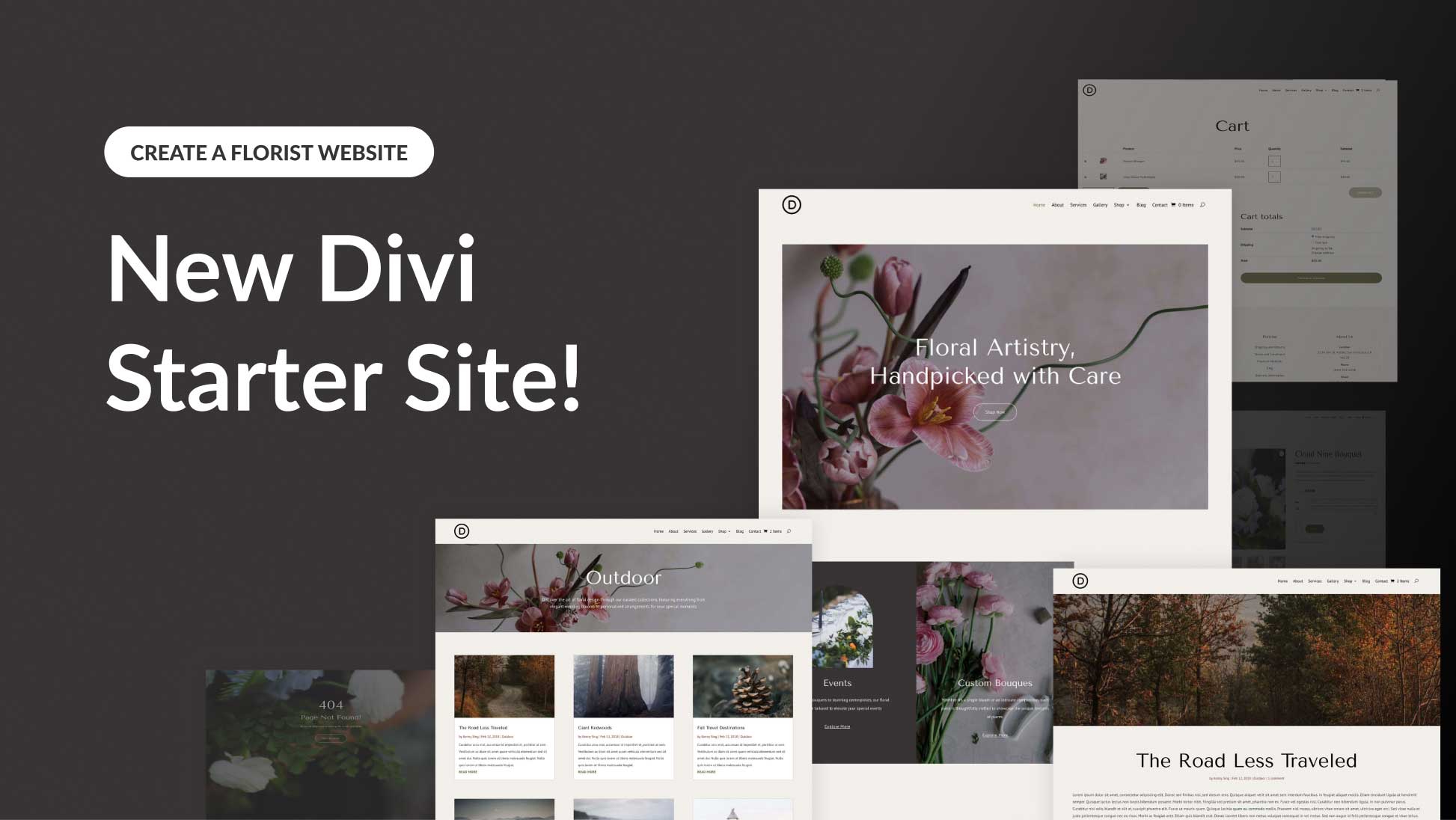 New Florist Starter Site for Divi (Quick Install)