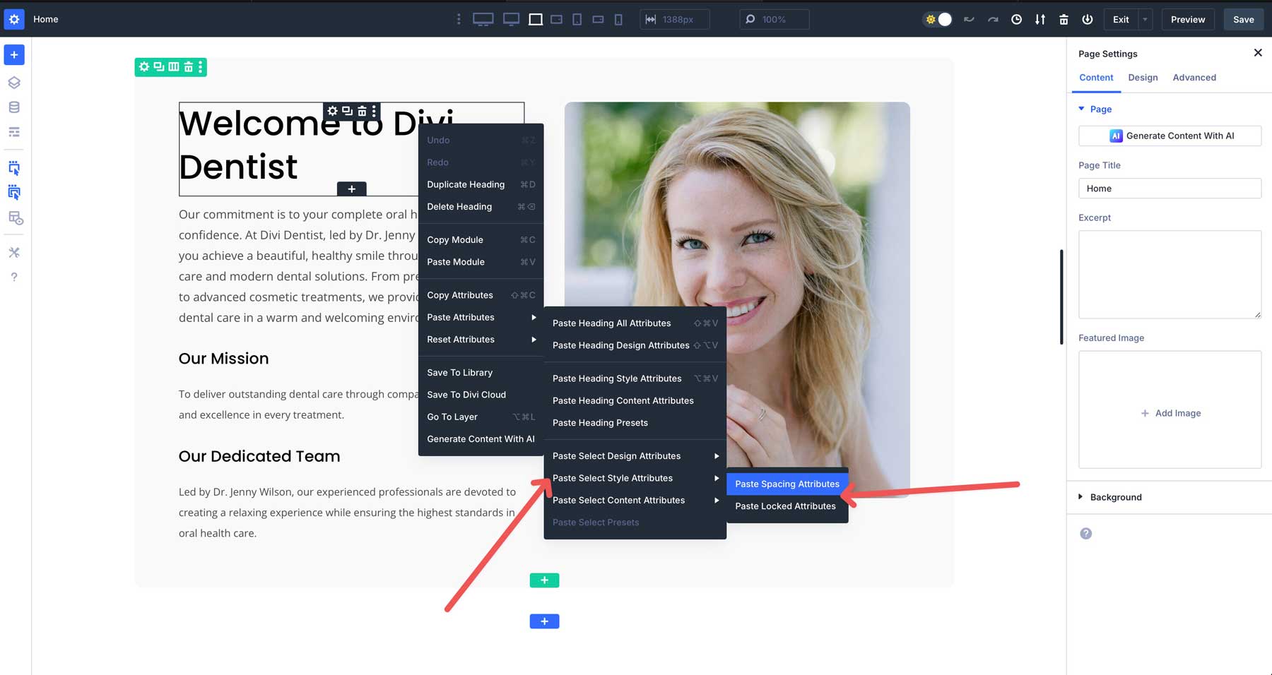 paste select style attributes