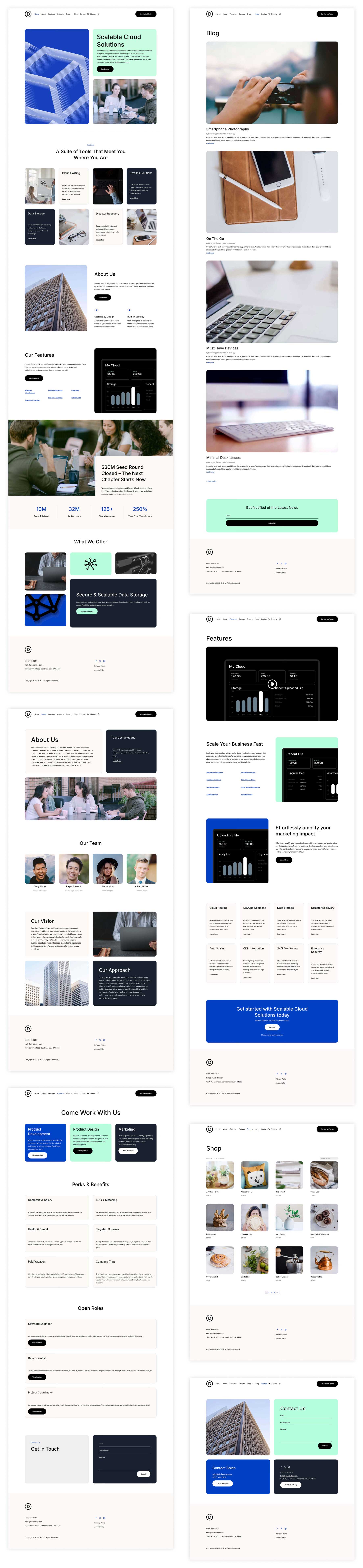startup starter site for Divi