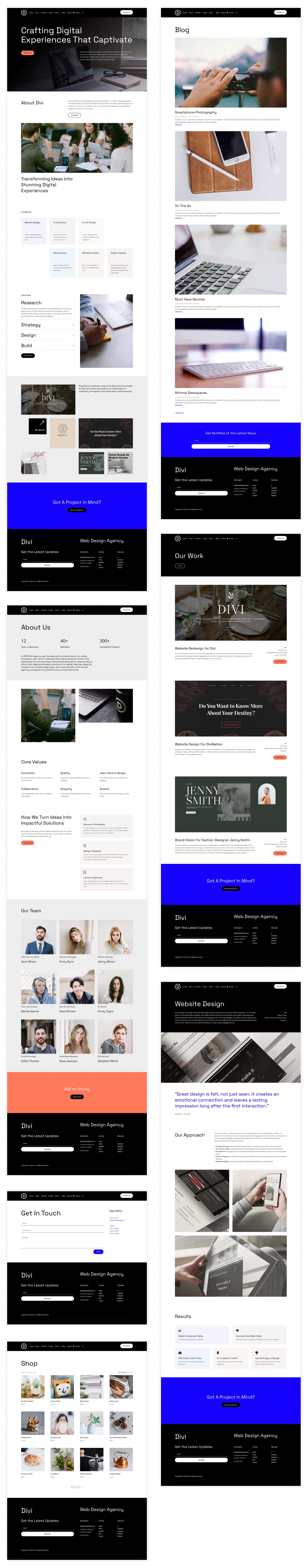 Web Design starter site for Divi