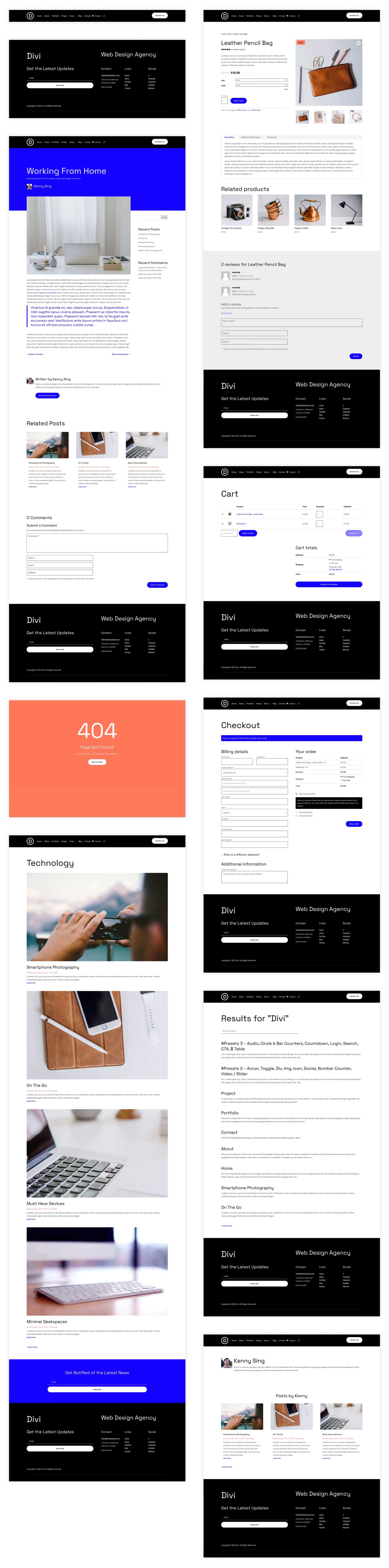 Web Design starter site for Divi