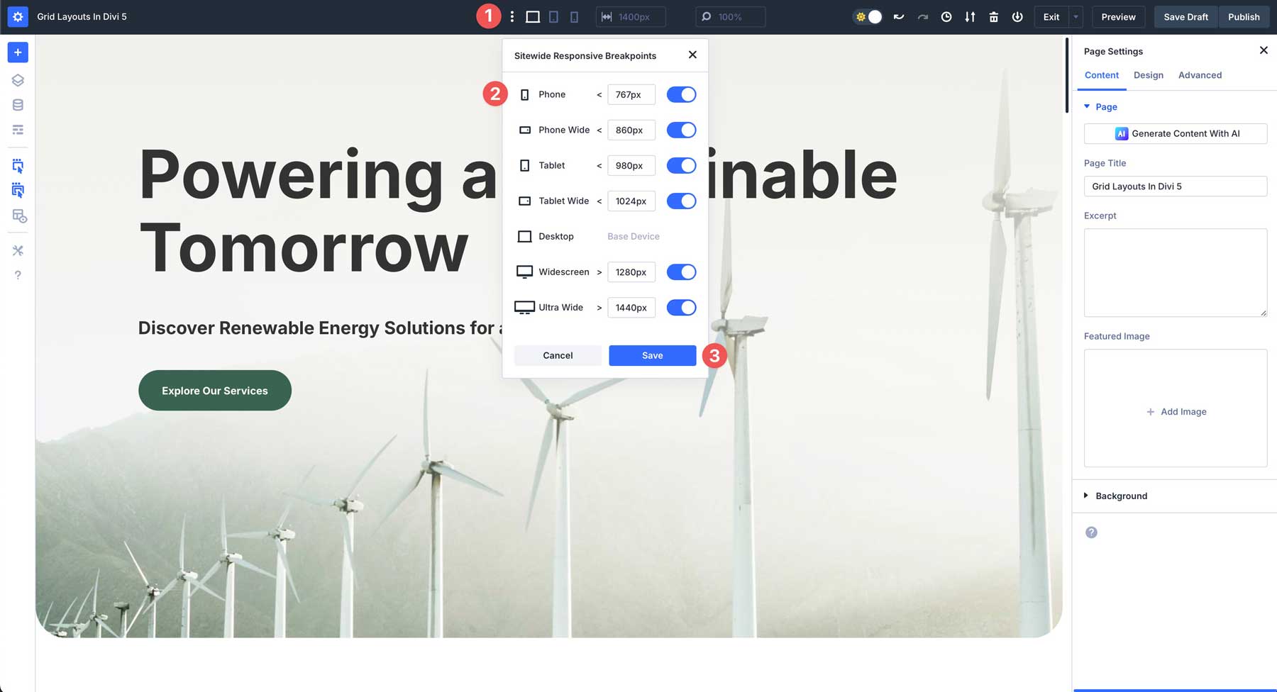 Divi 5 Customizable Breakpoints