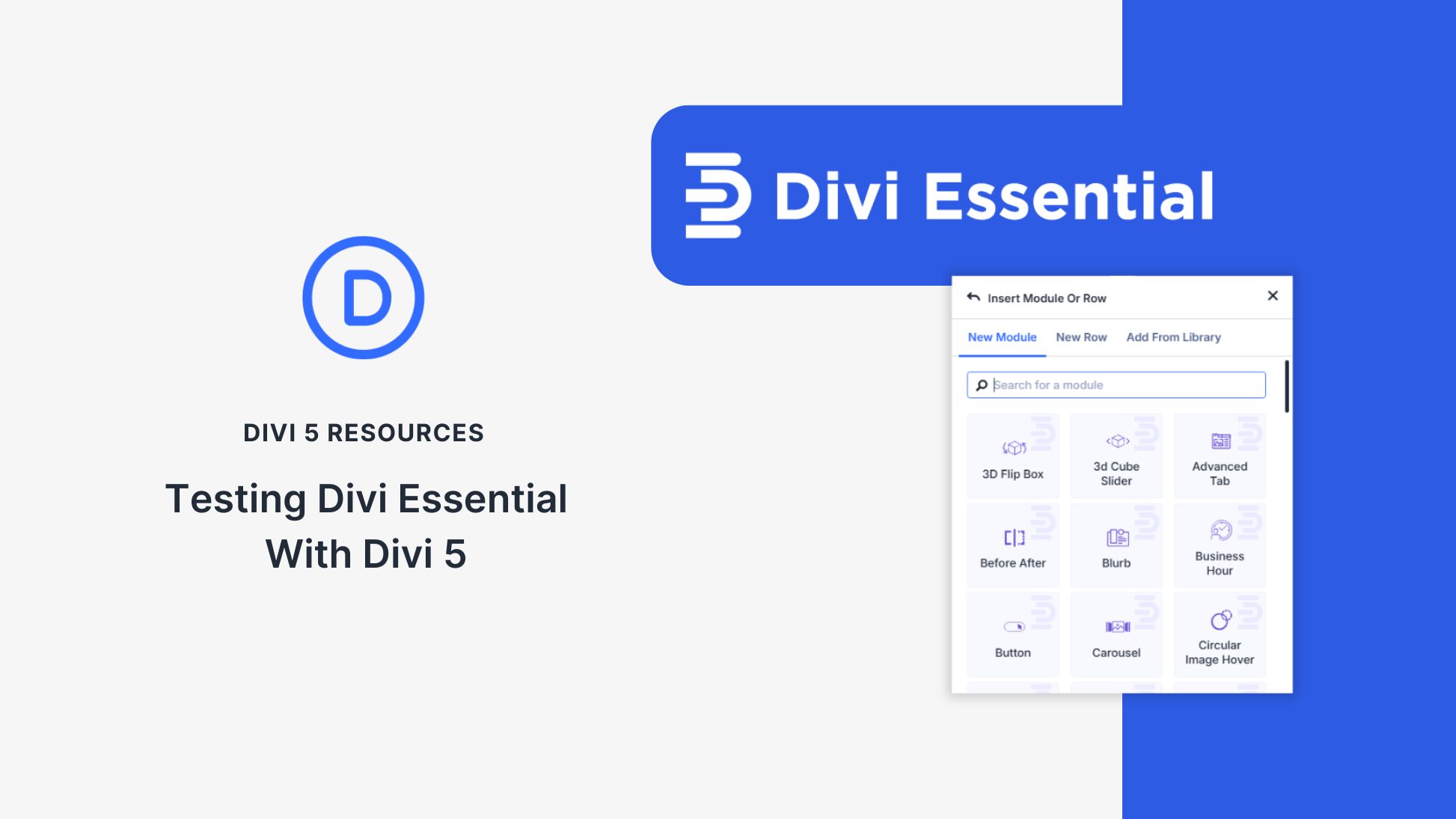 Testing Divi Essential With Divi 5