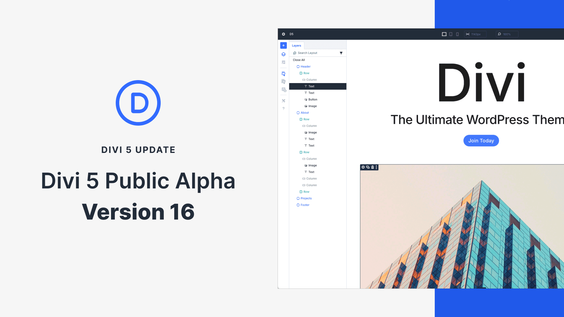 Divi 5 Public Alpha 16: (Features Galore)