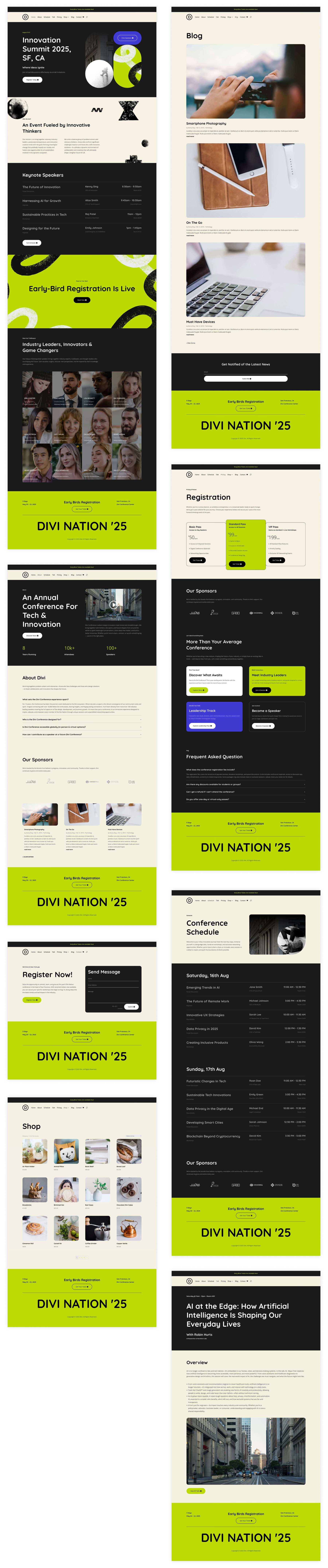 Meetup starter site for Divi