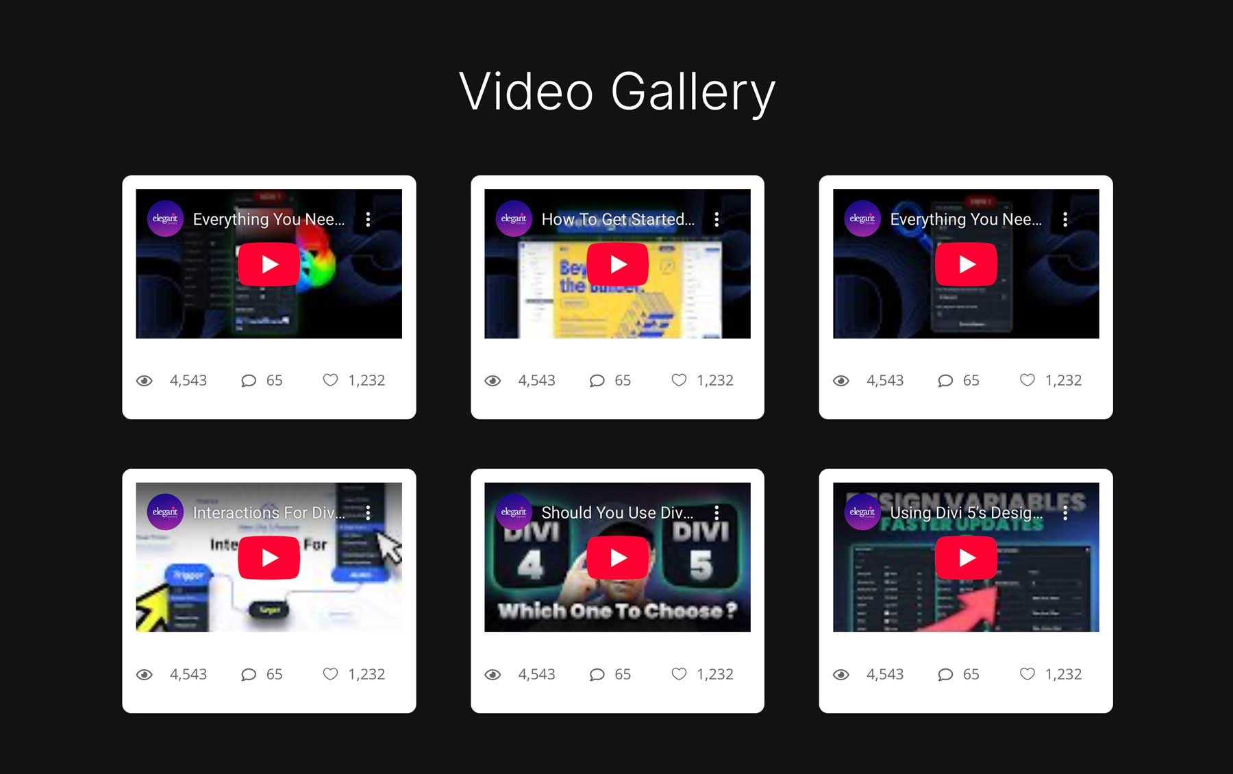 advanced card layouts in Divi 5