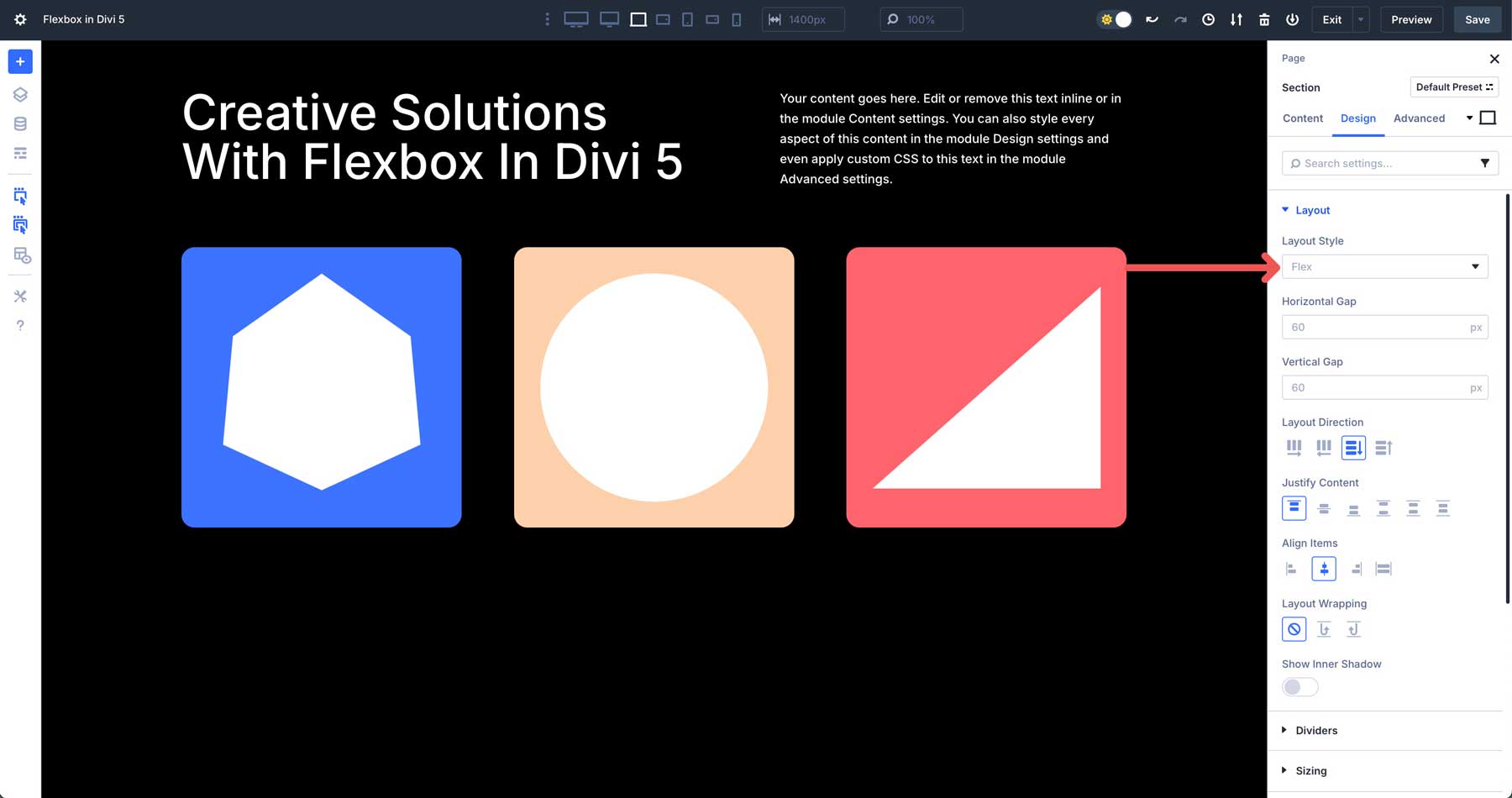 Flexbox Layout System in Divi 5
