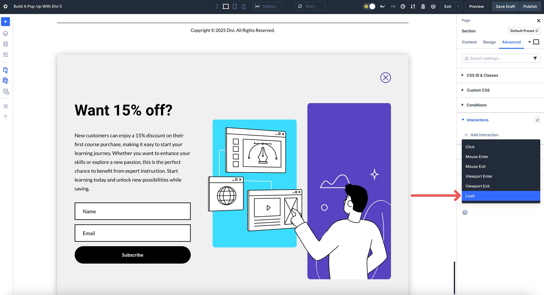 Build A Pop-Up With Divi 5