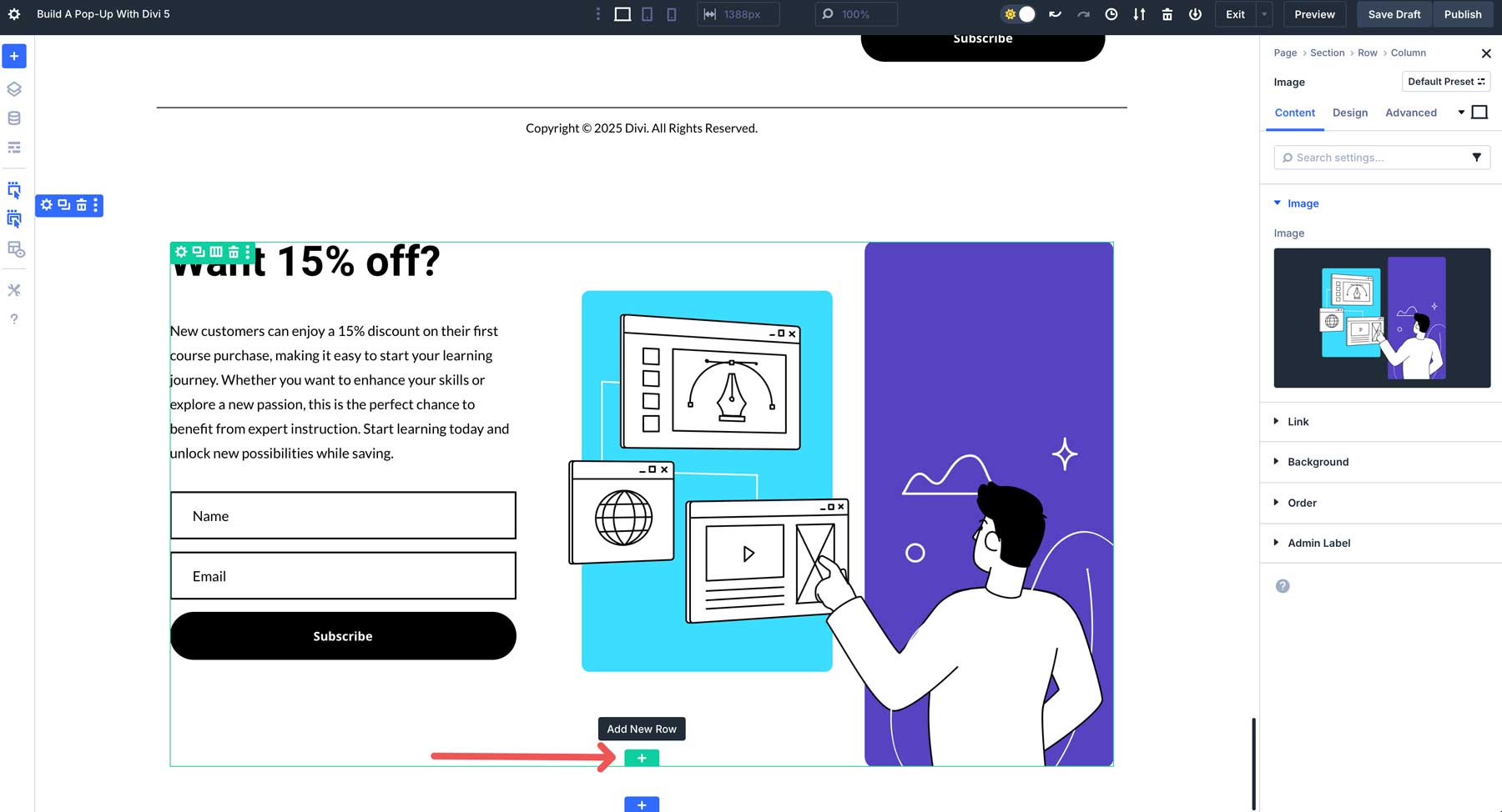 Build A Pop-Up With Divi 5