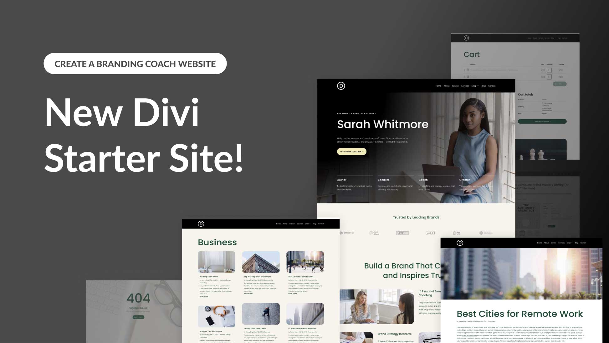 New Branding Coach Starter Site for Divi (Quick Install)