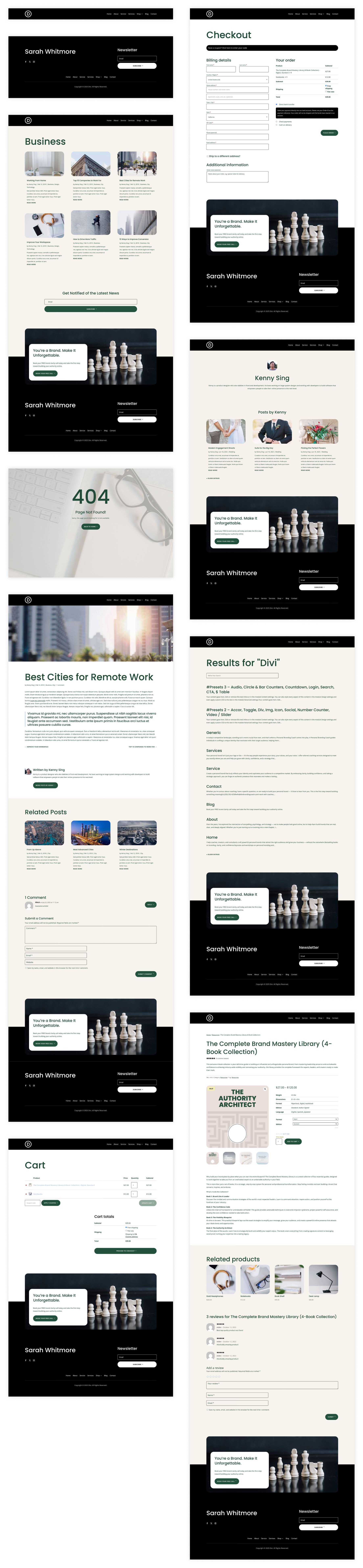 Branding Coach starter site for Divi