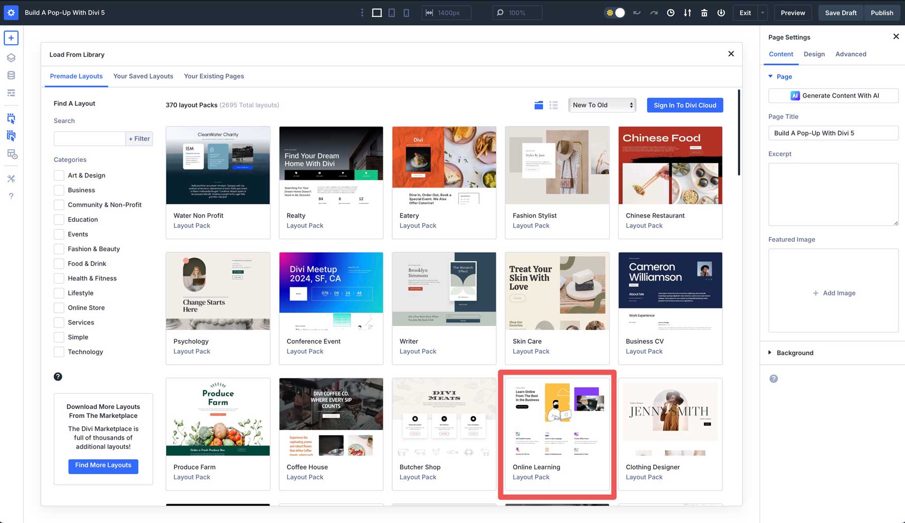 Build A Pop-Up With Divi 5