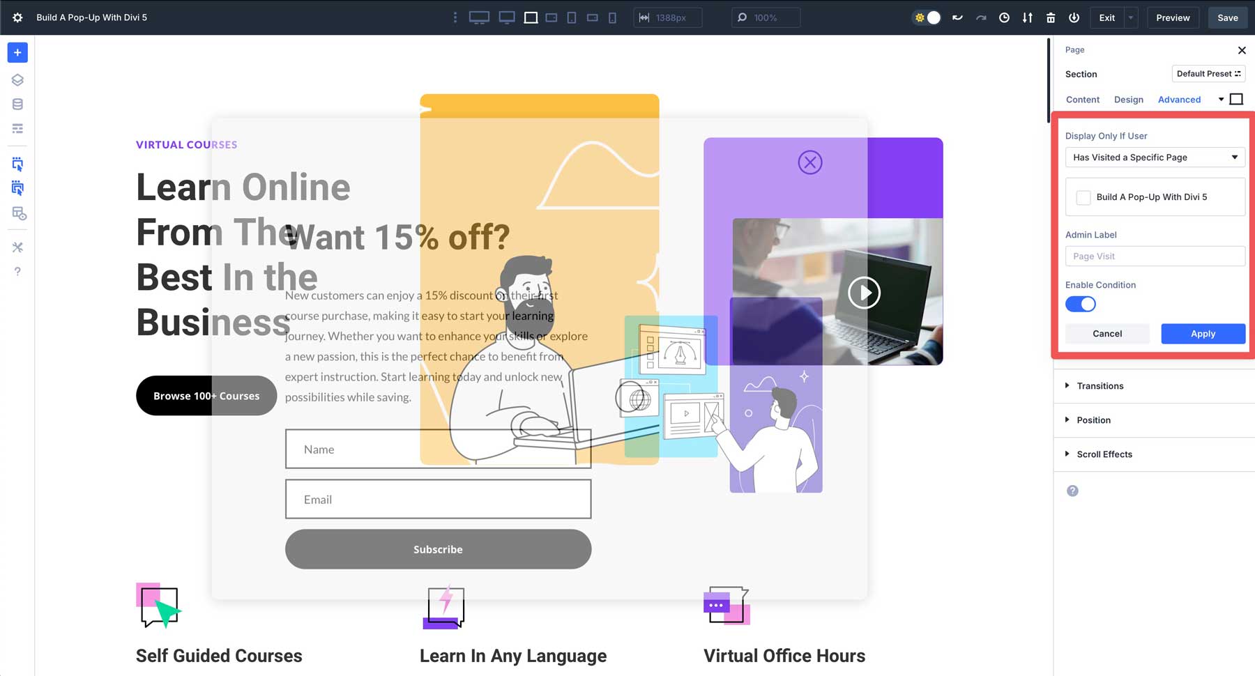 Build A Pop-Up With Divi 5