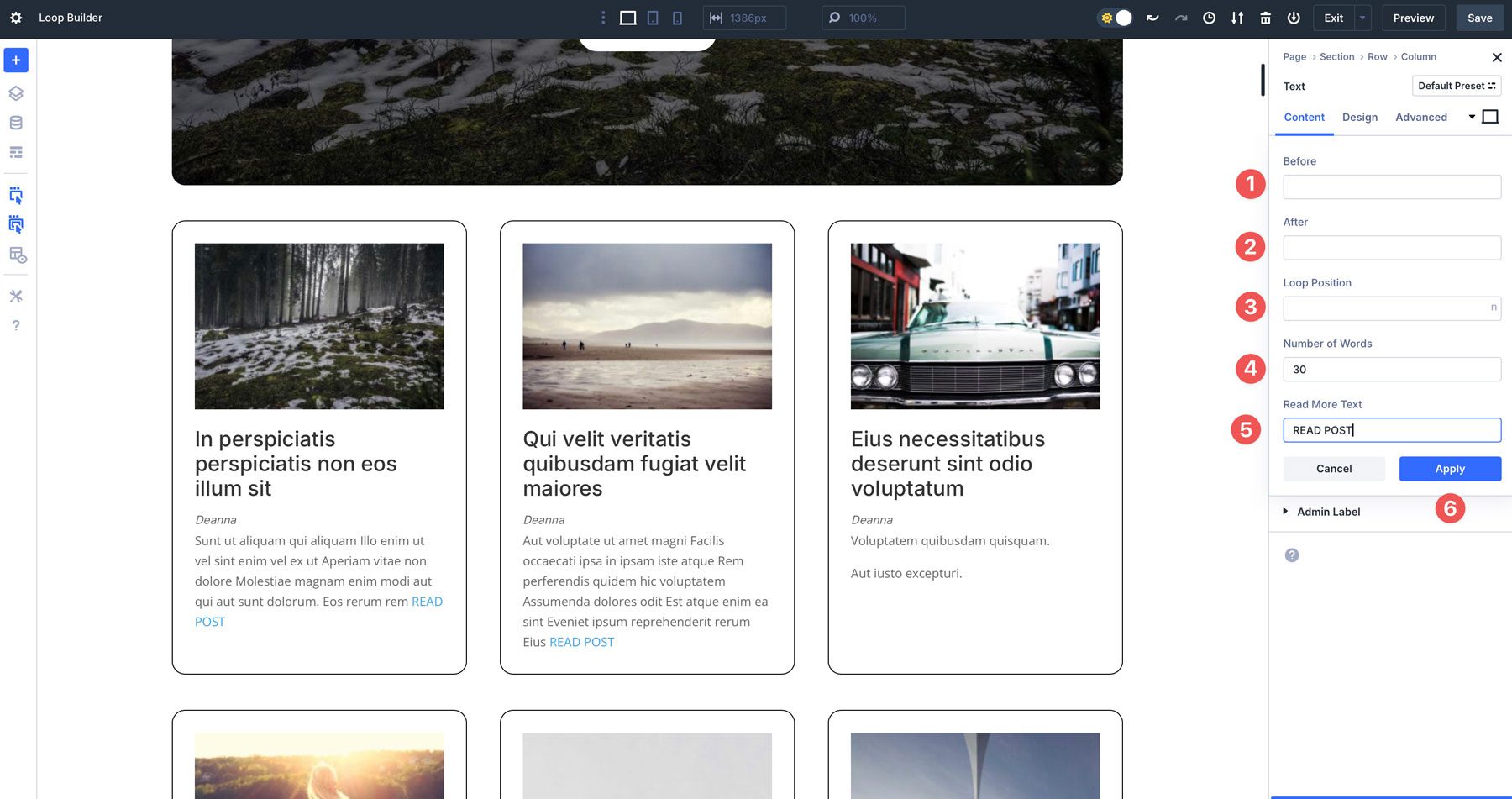 Divi 5 Loop Builder