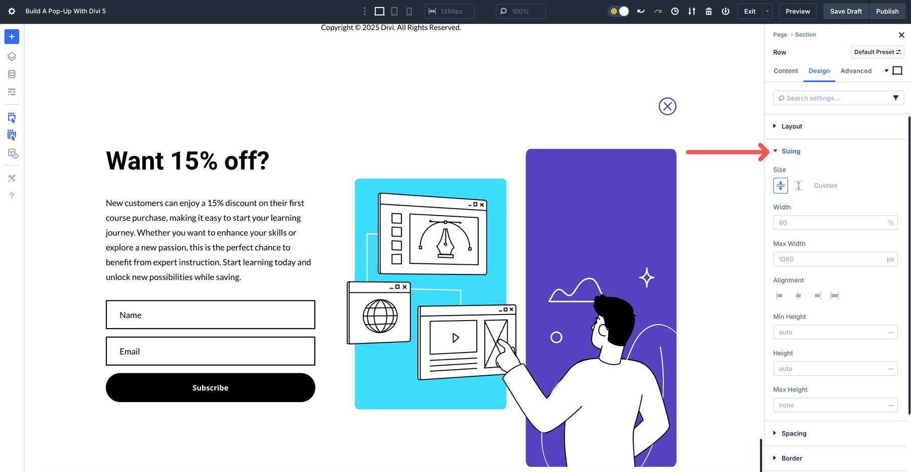 Build A Pop-Up With Divi 5
