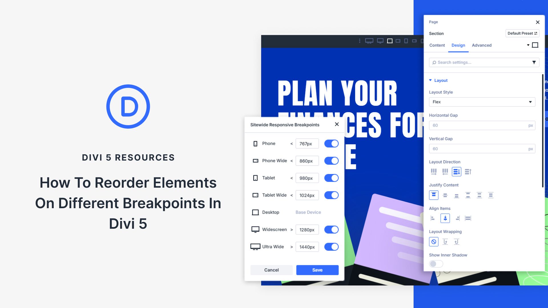 How To Reorder Elements On Different Breakpoints In Divi 5