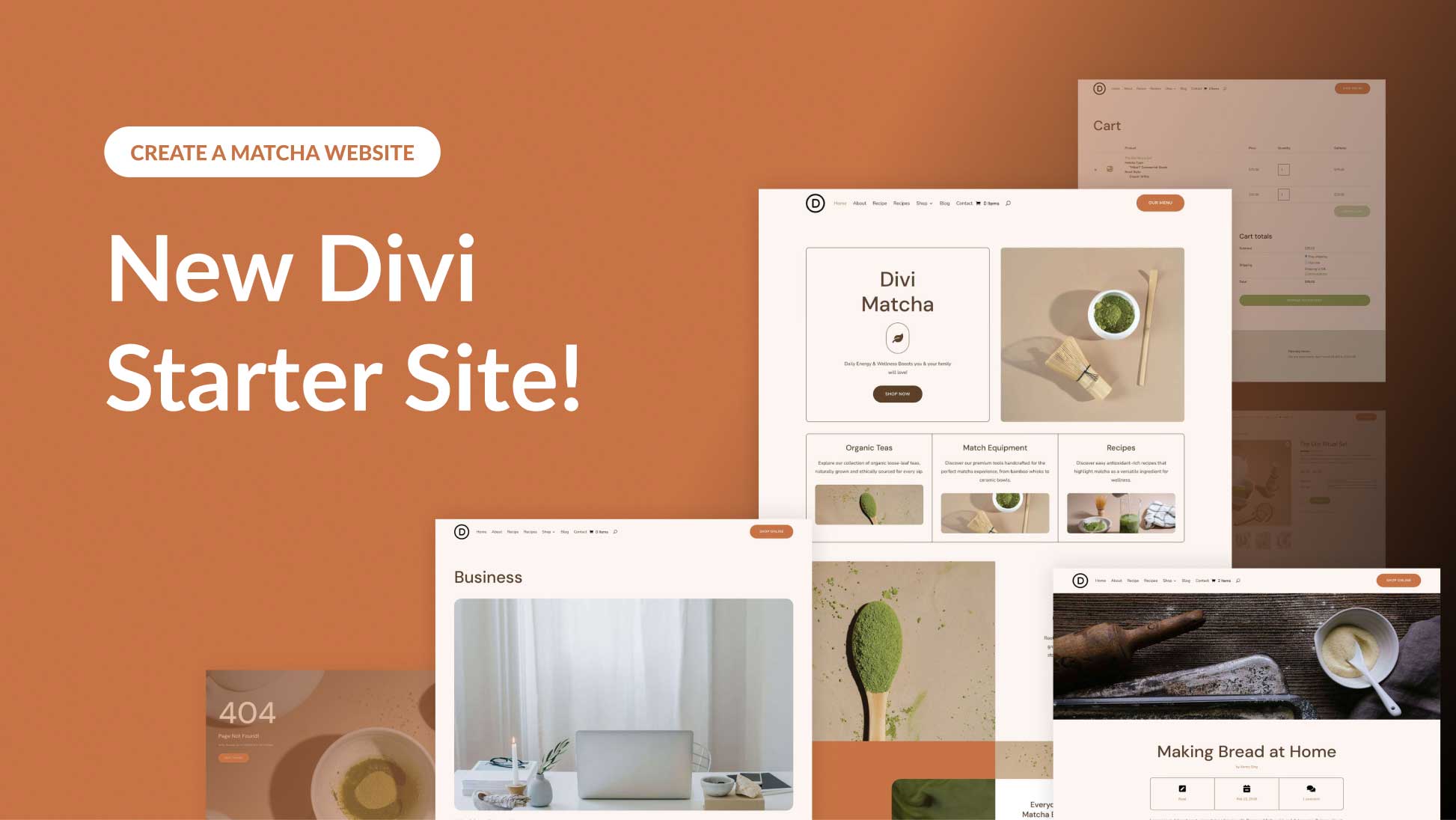 New Matcha Starter Site for Divi (Quick Install)