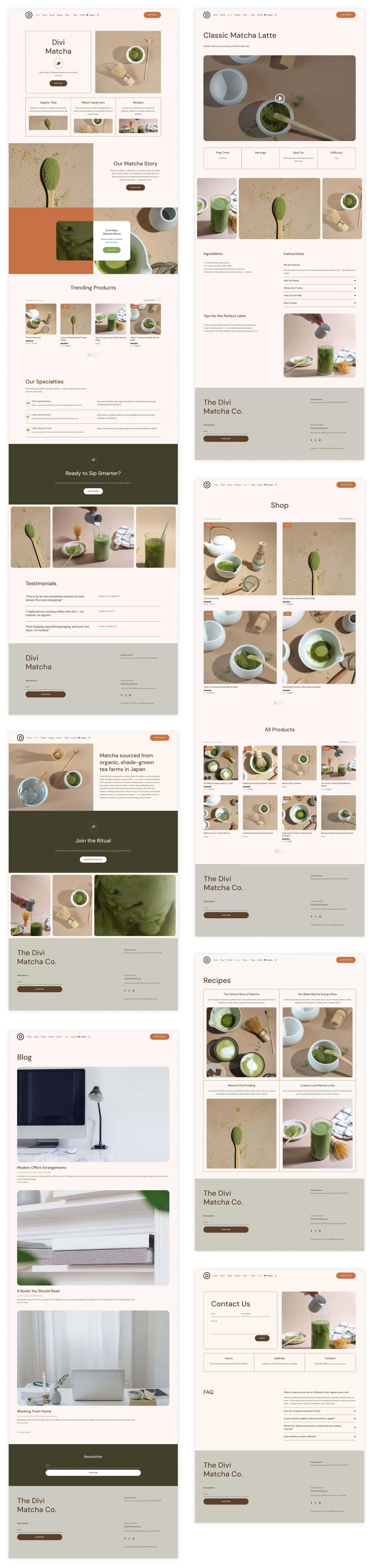 Matcha starter site for Divi