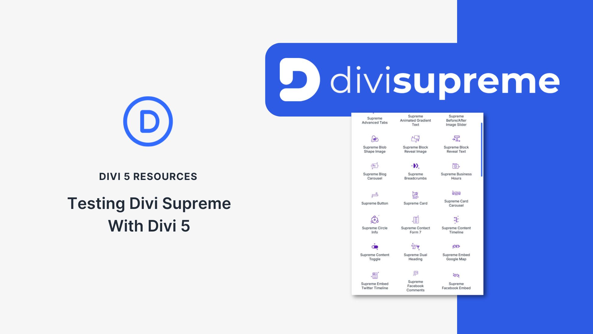 Testing Divi Supreme With Divi 5