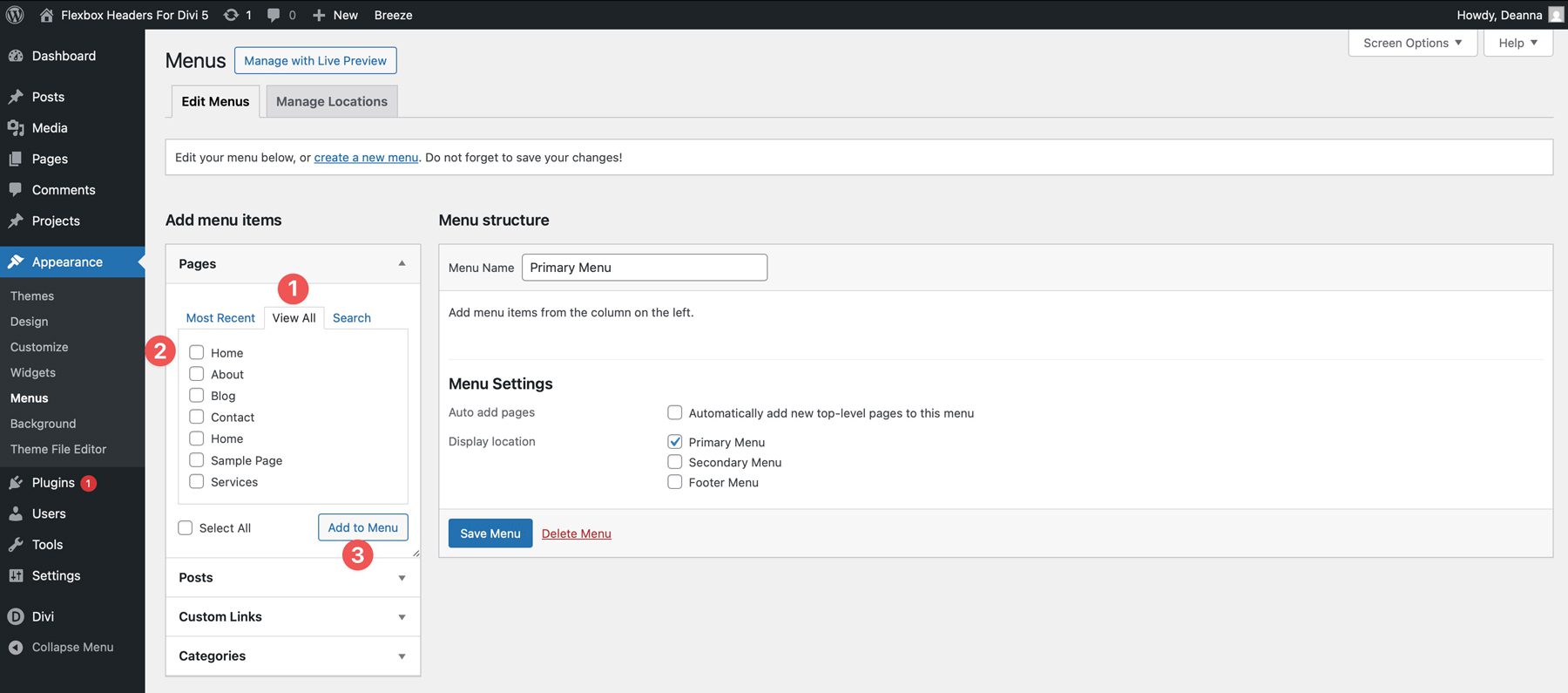 Flexbox headers in Divi 5