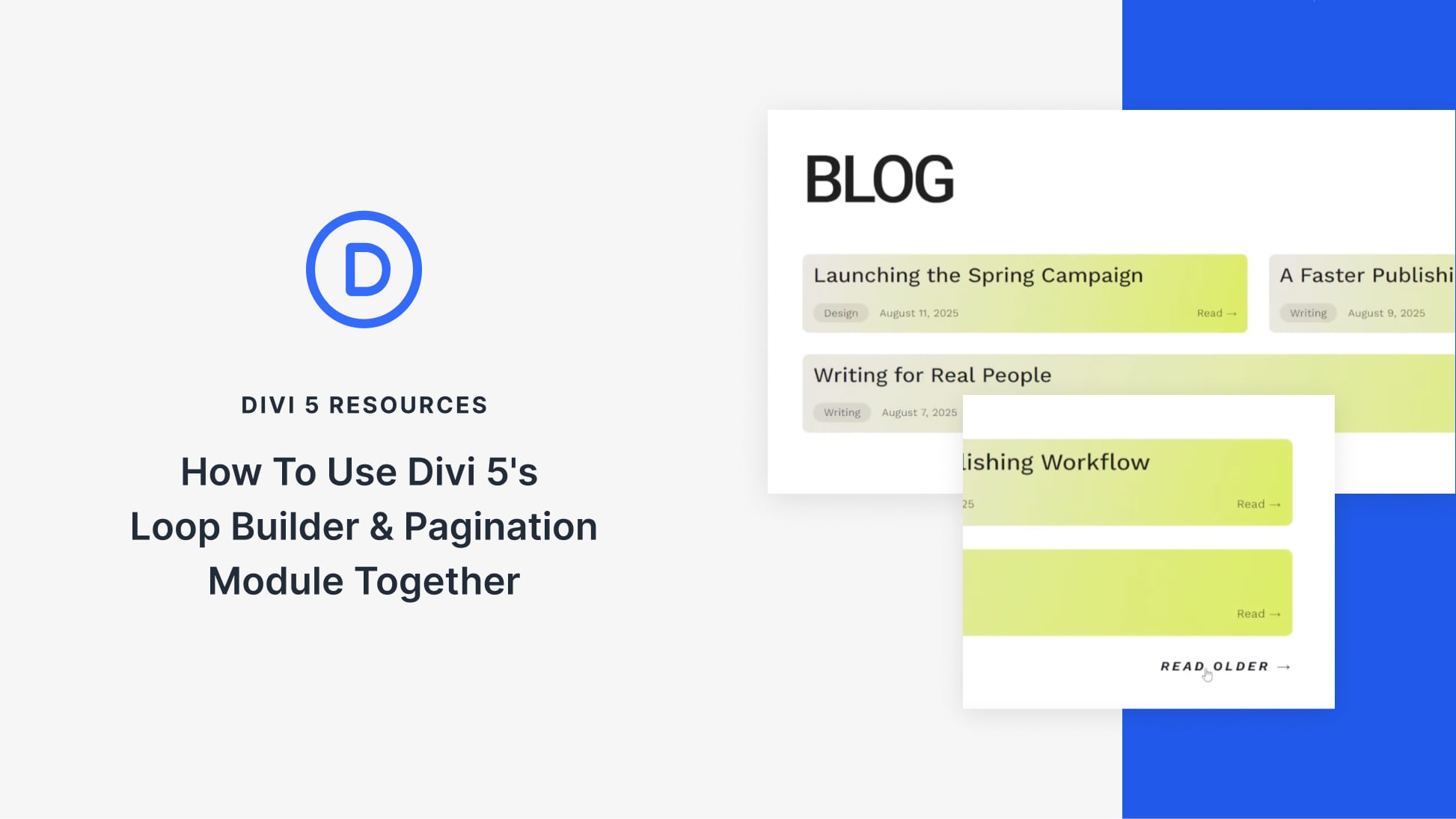 How To Use Divi 5’s Loop Builder & Pagination Module Together