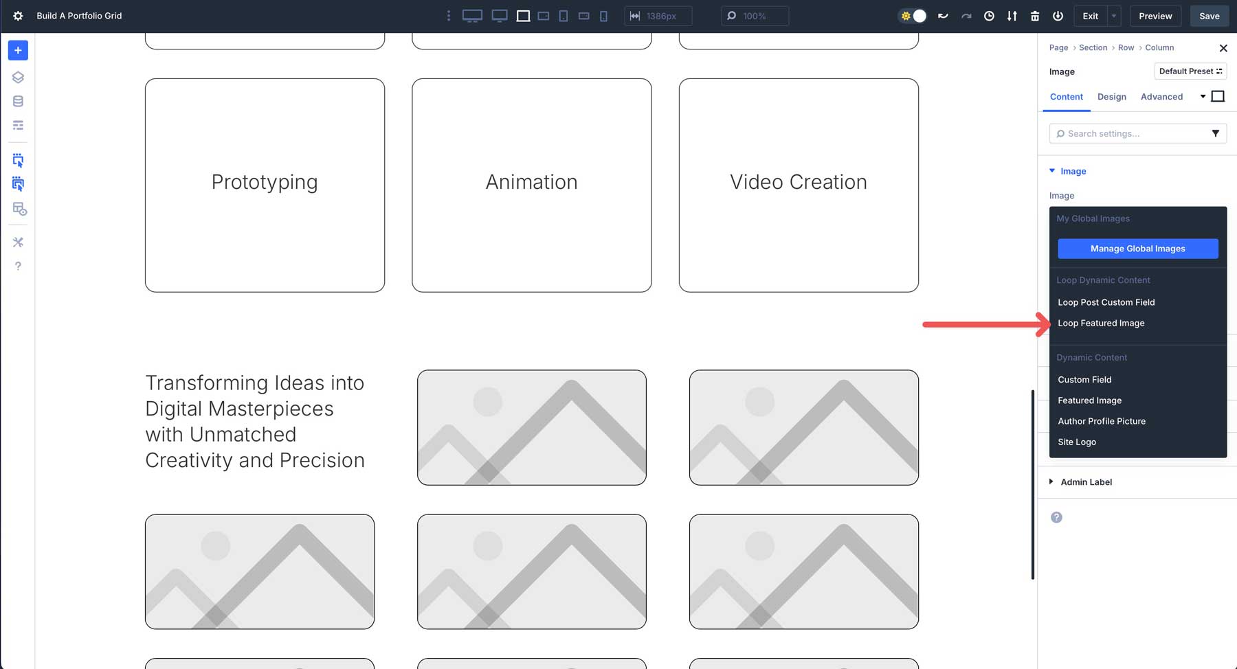 Divi 5 Loop Builder