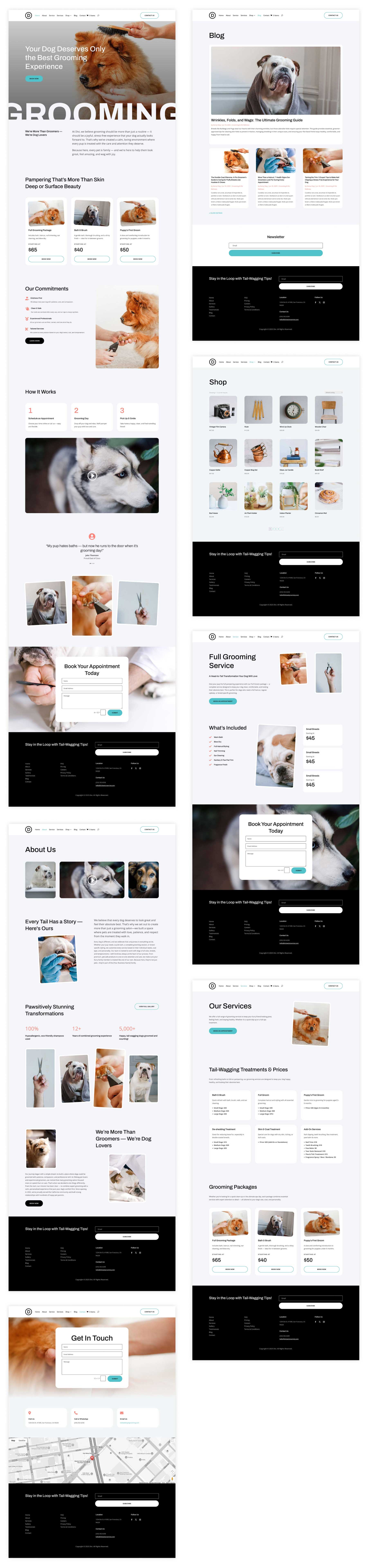 Pet Grooming starter site for Divi