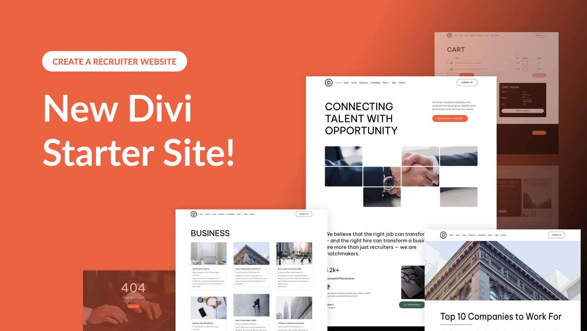 New Recruiter Starter Site for Divi (Quick Install)