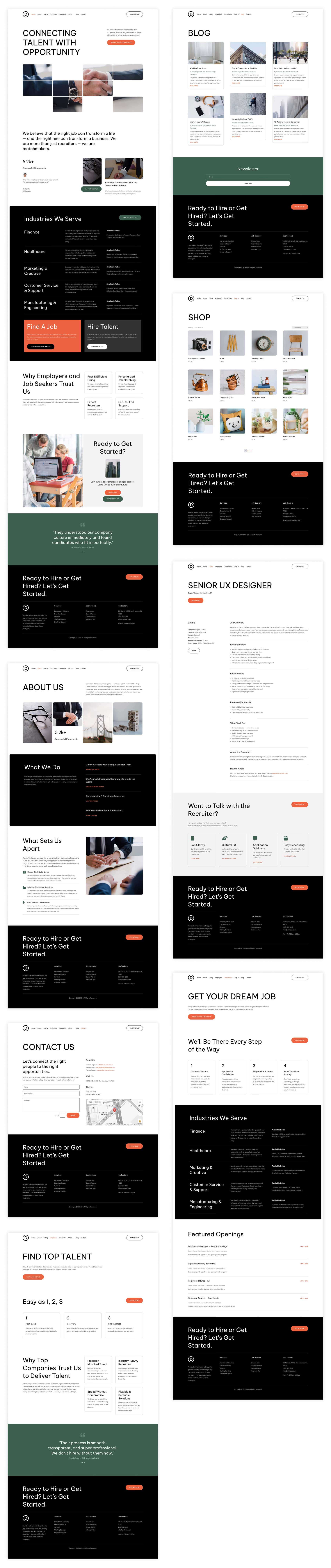 recruiter starter site for Divi
