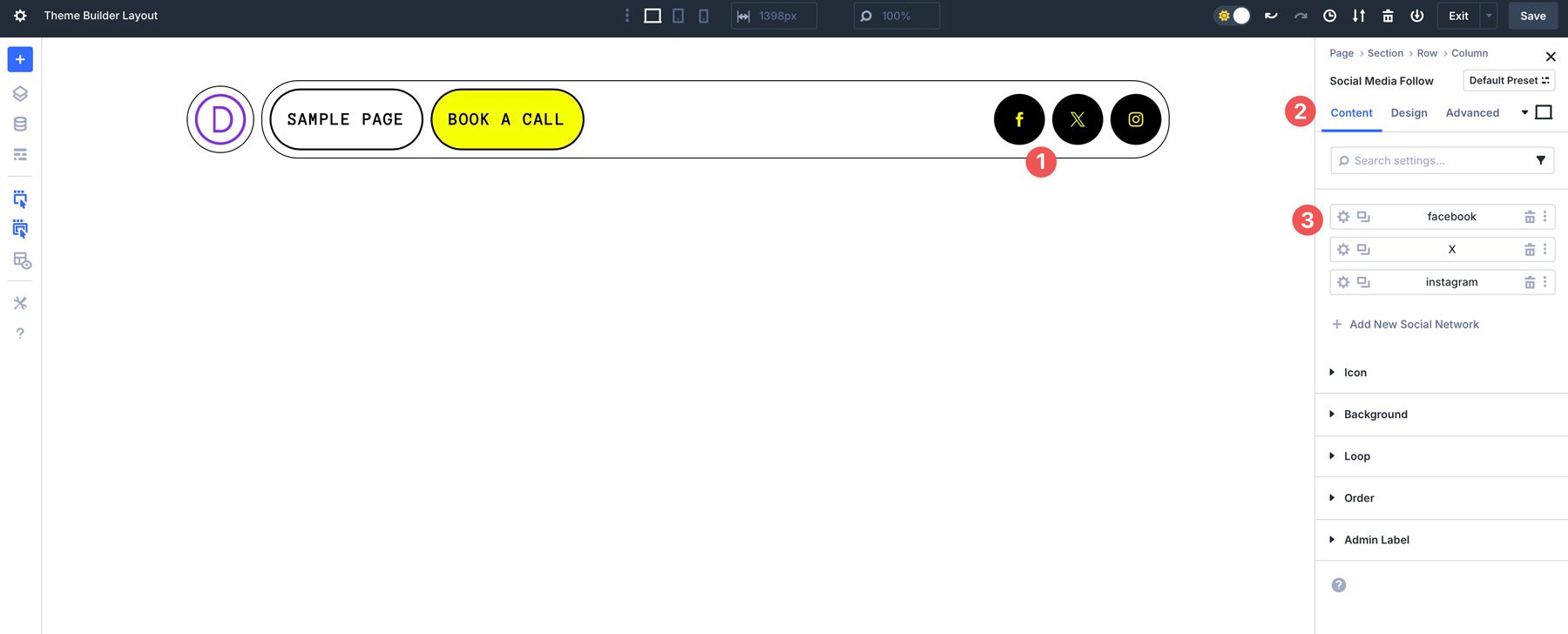 Flexbox headers in Divi 5