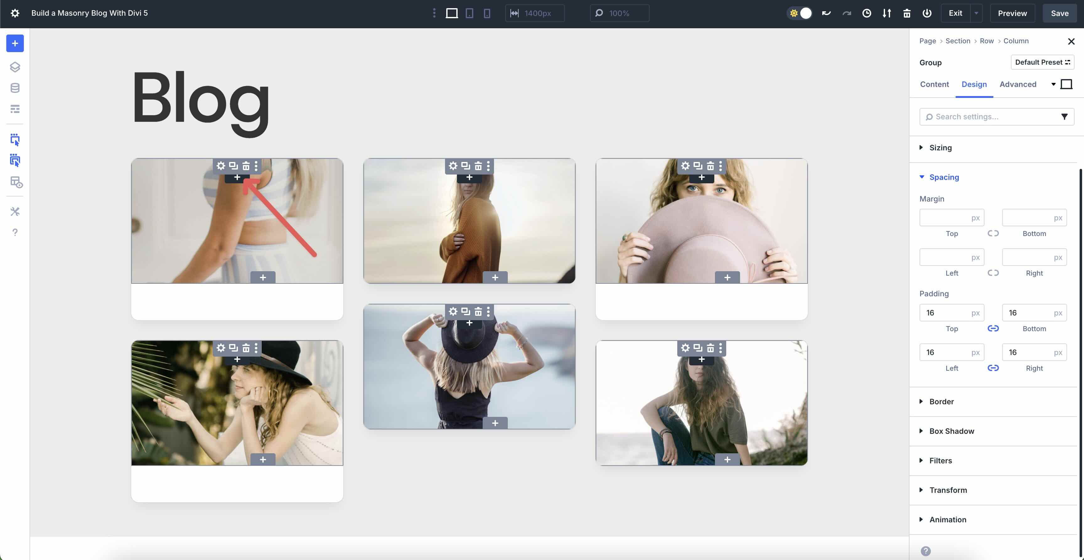 Masonry Blog With Divi 5