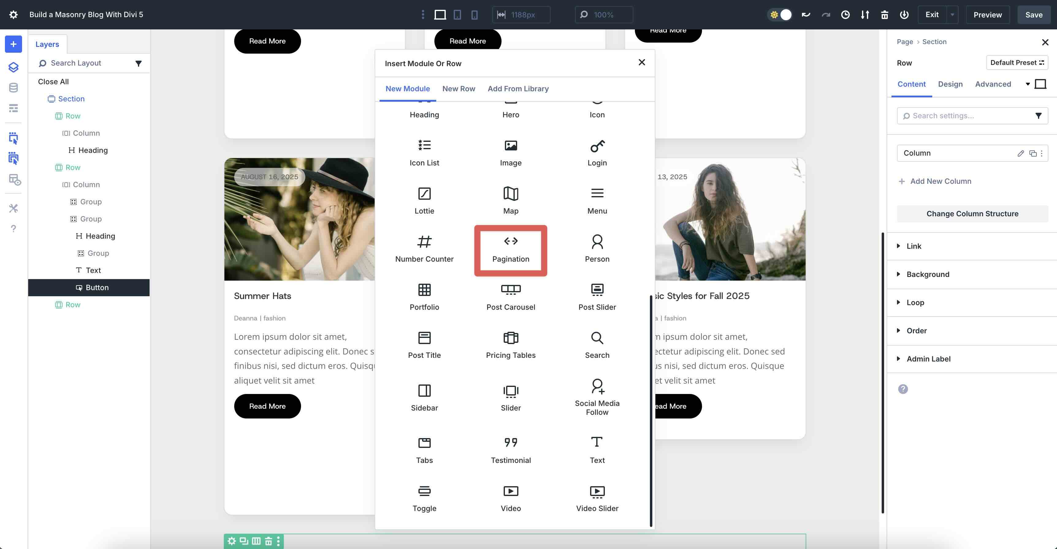 Masonry Blog With Divi 5