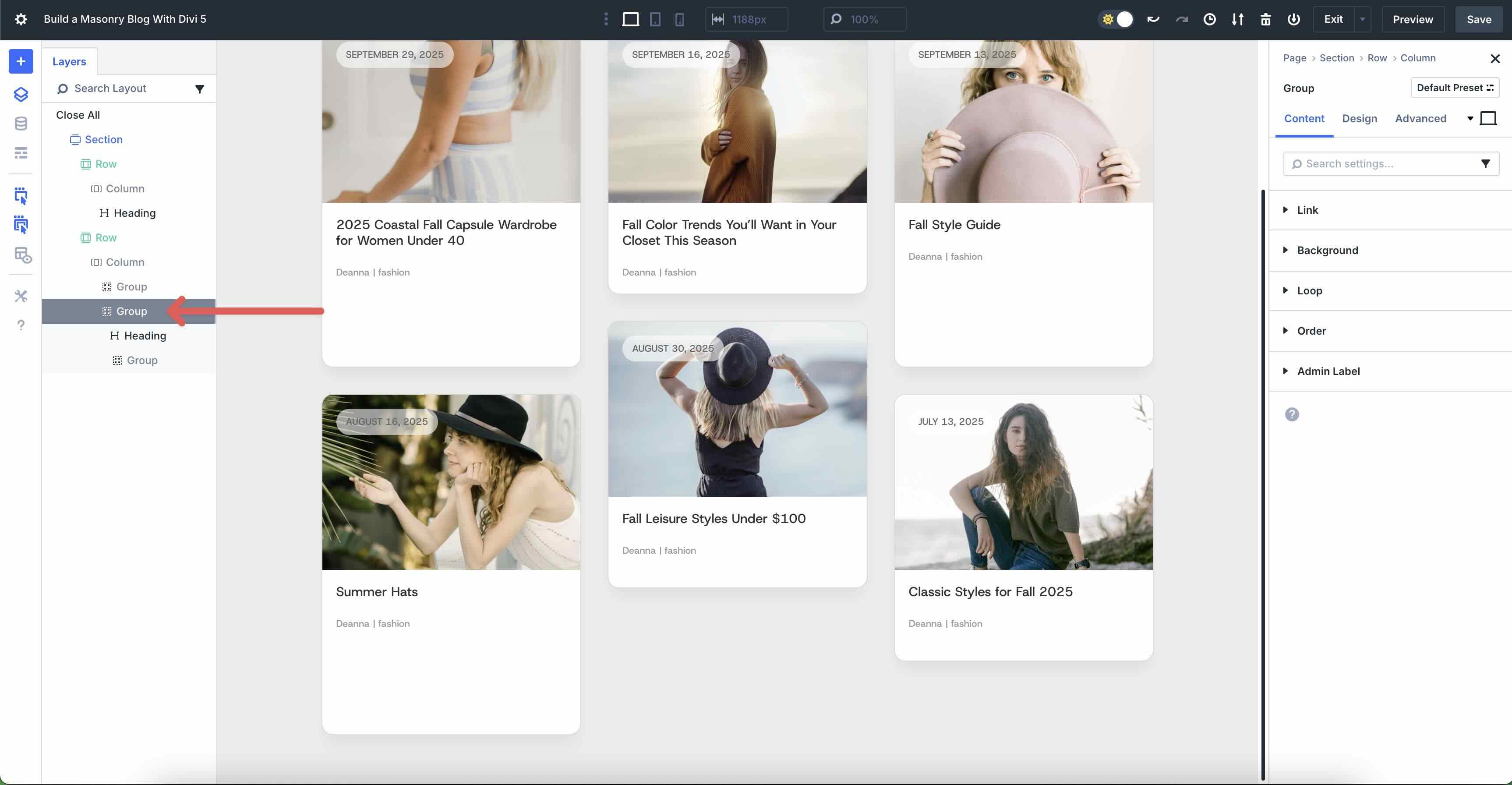 Masonry Blog With Divi 5
