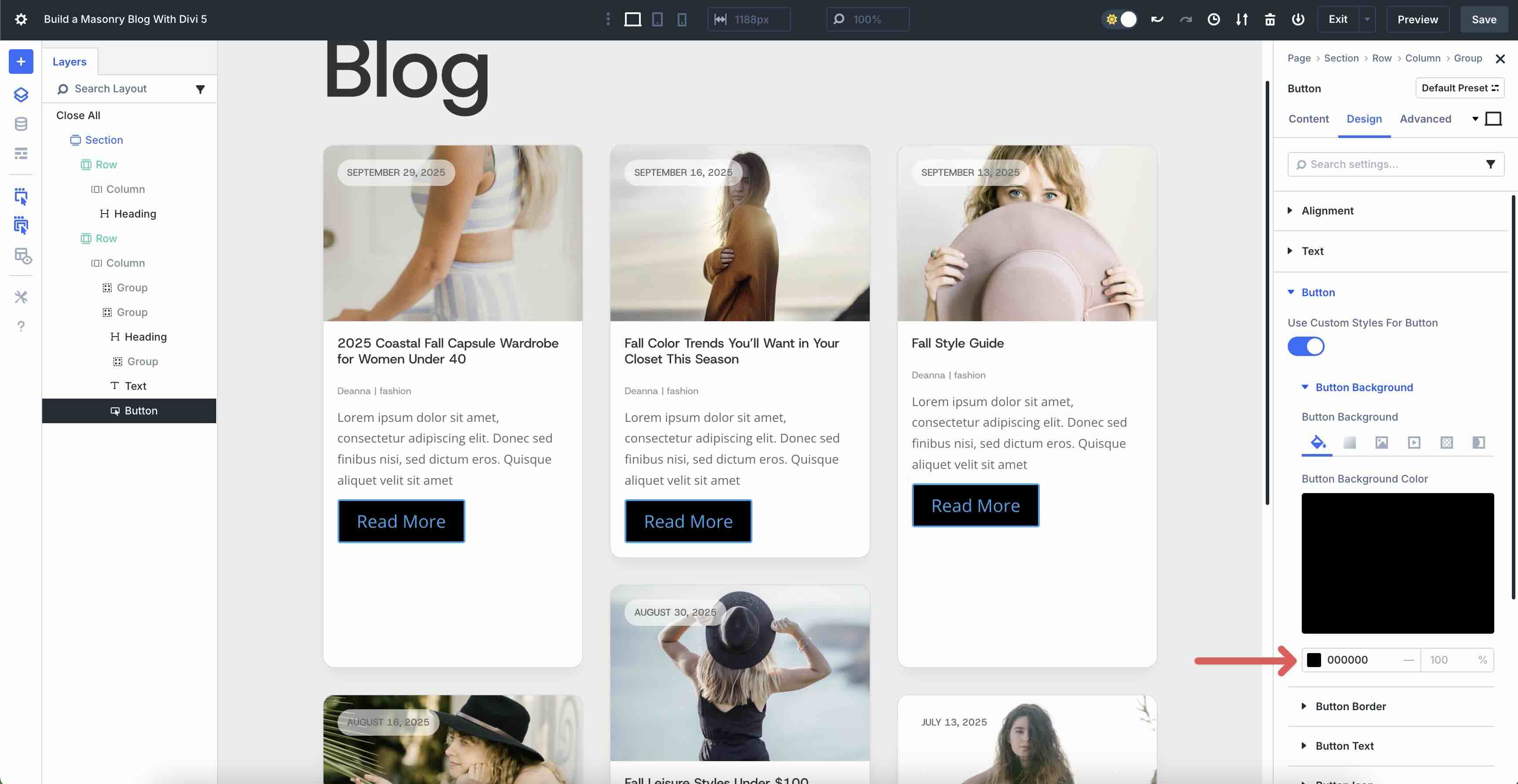 Masonry Blog With Divi 5