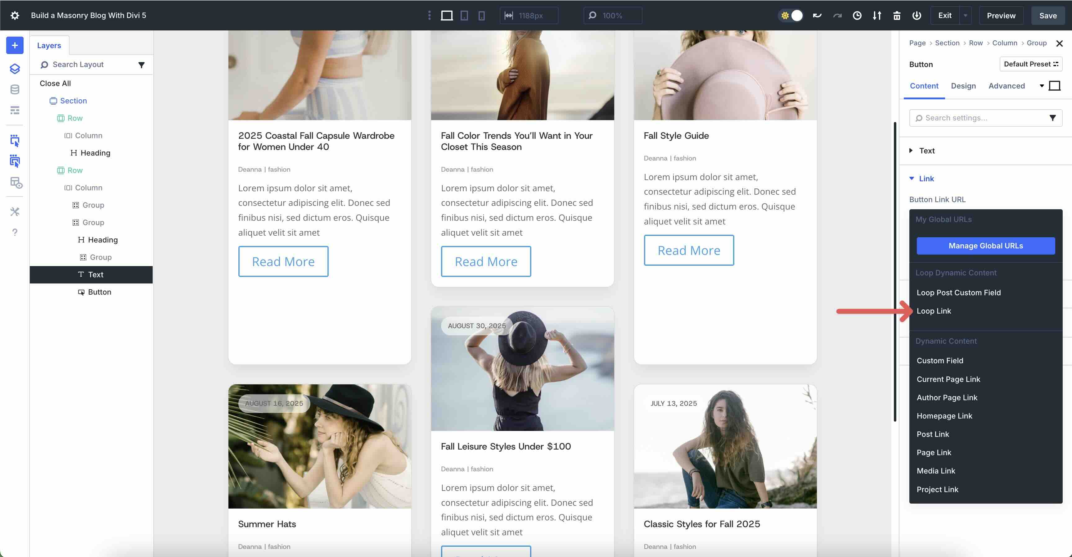 Masonry Blog With Divi 5