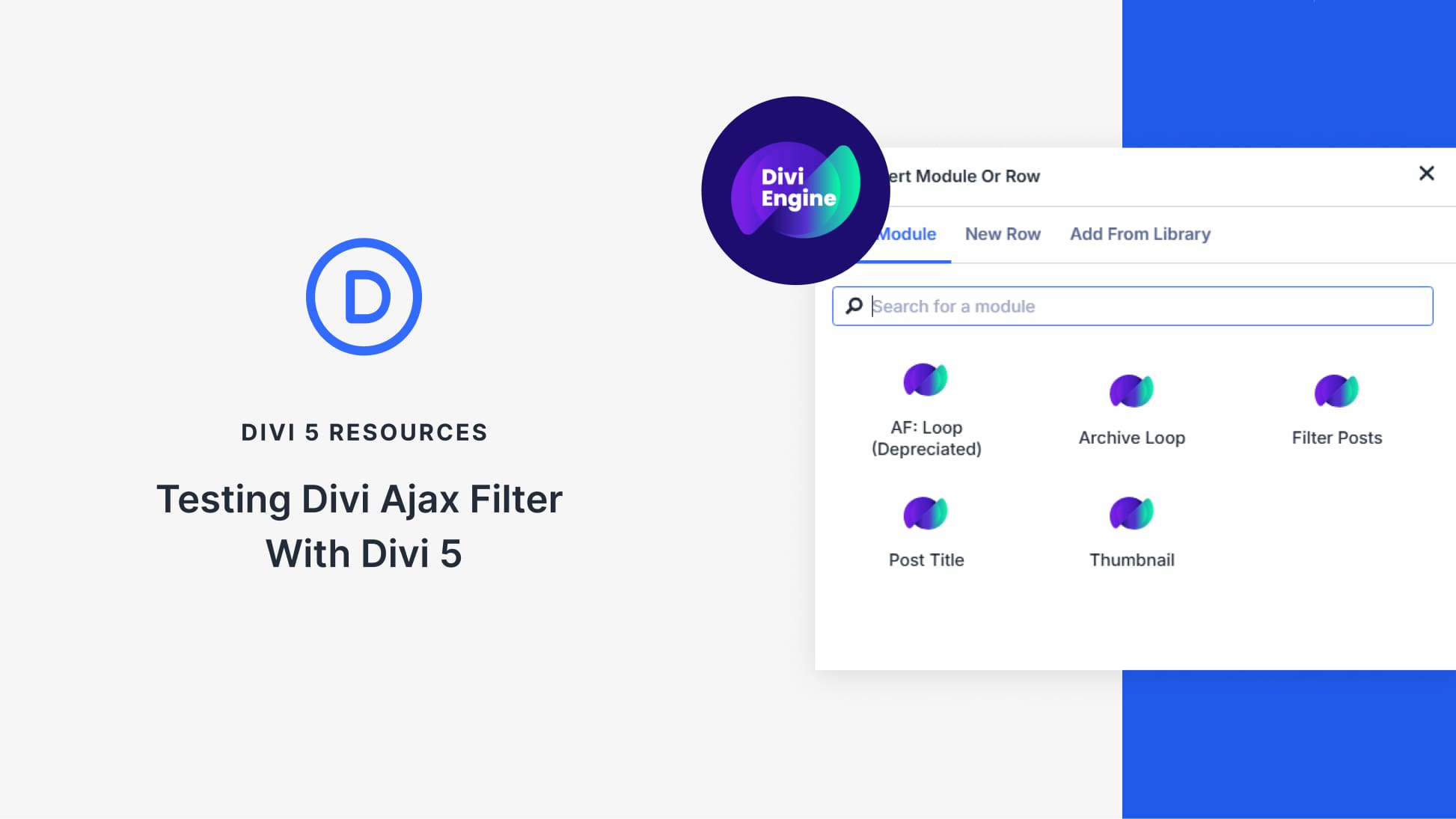 Testing Divi Ajax Filter With Divi 5