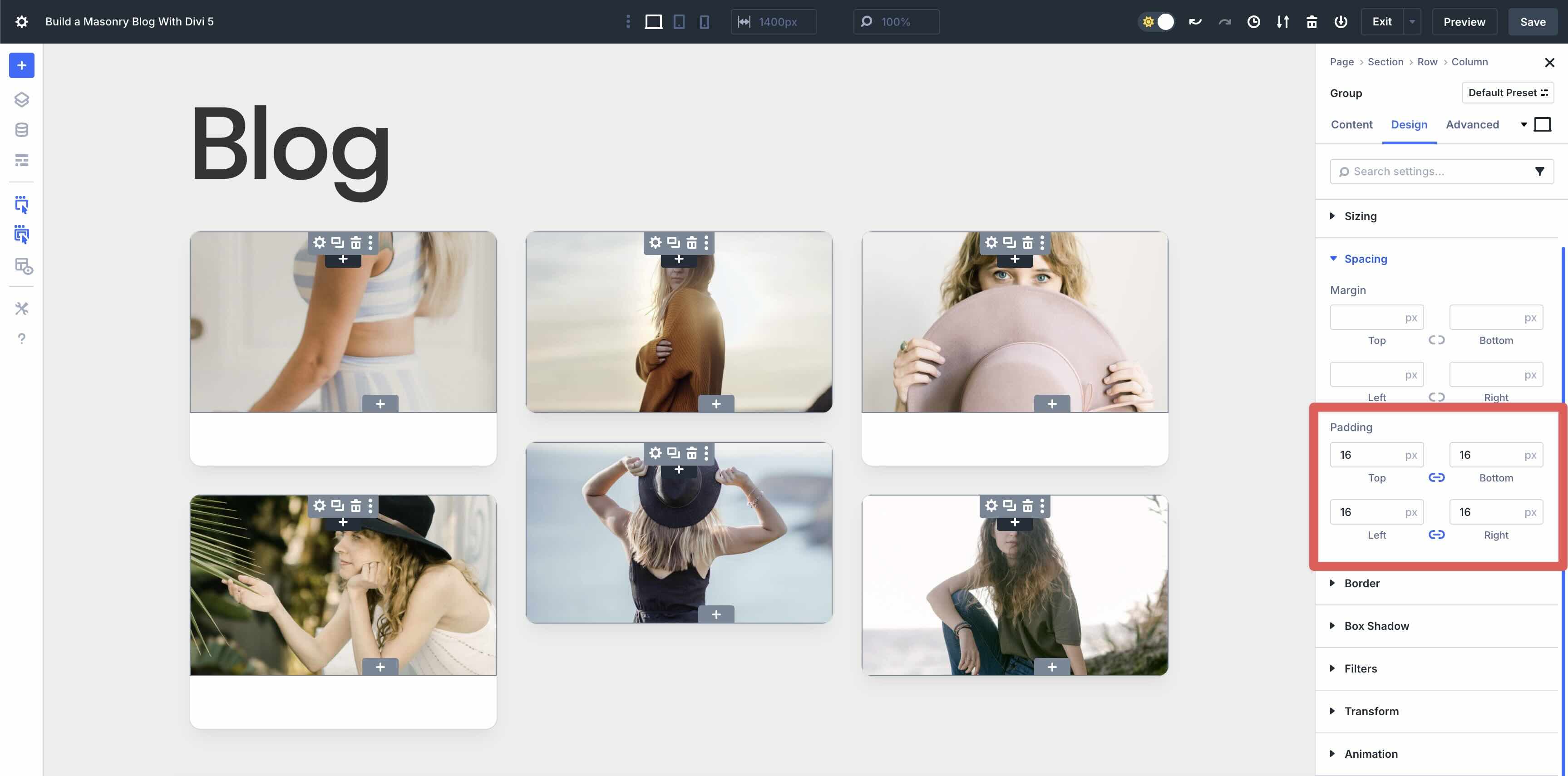 Masonry Blog With Divi 5