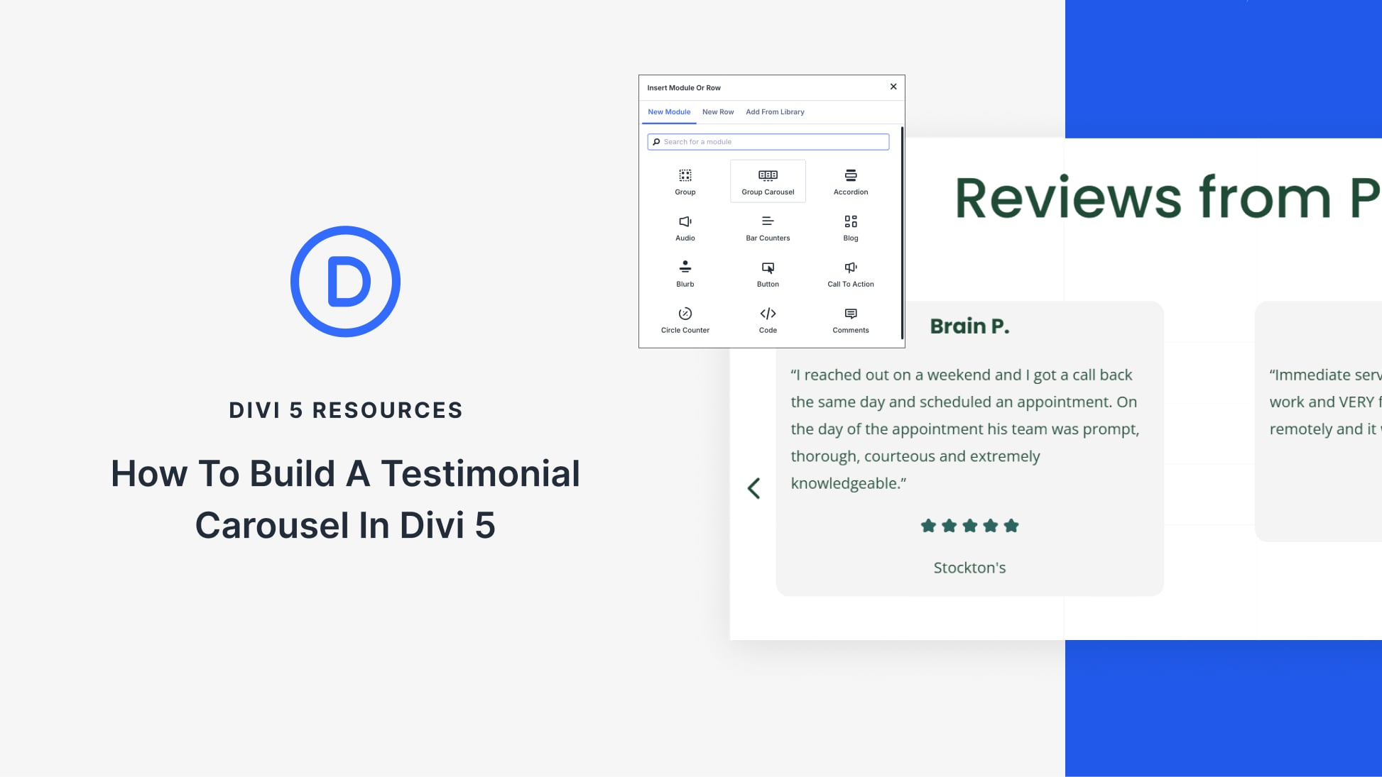 How To Build A Testimonial Carousel In Divi 5