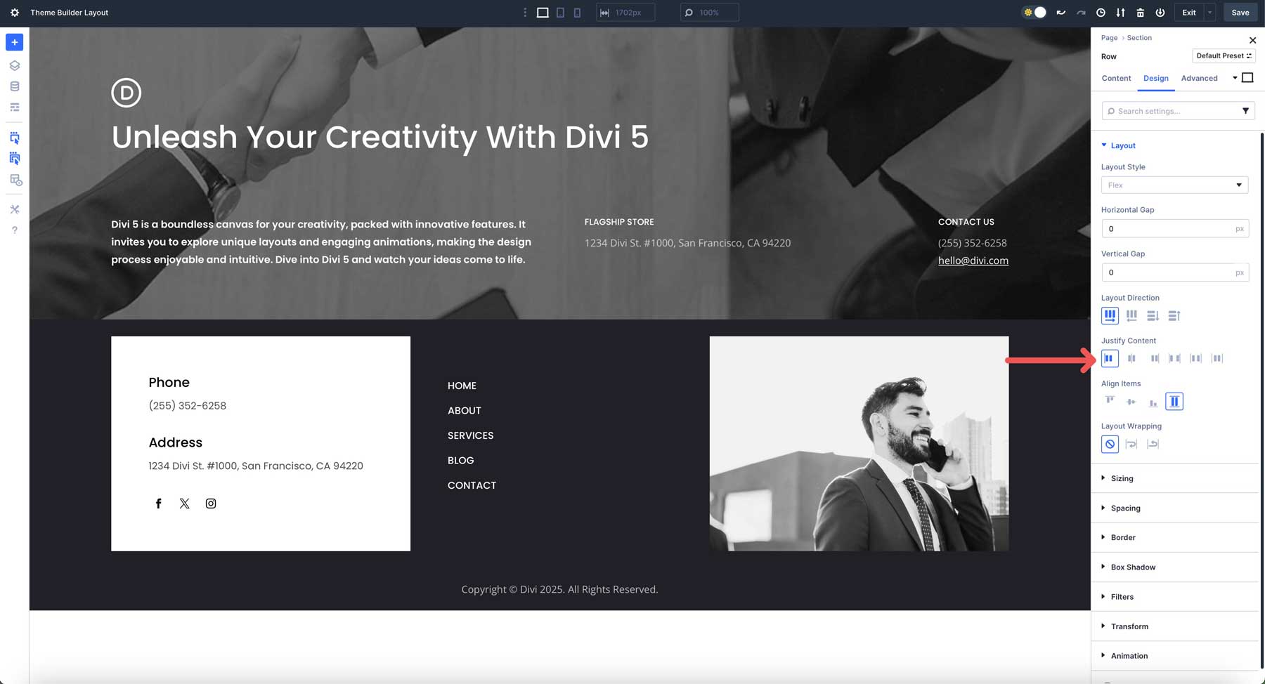 Flexbox Footers For Divi 5