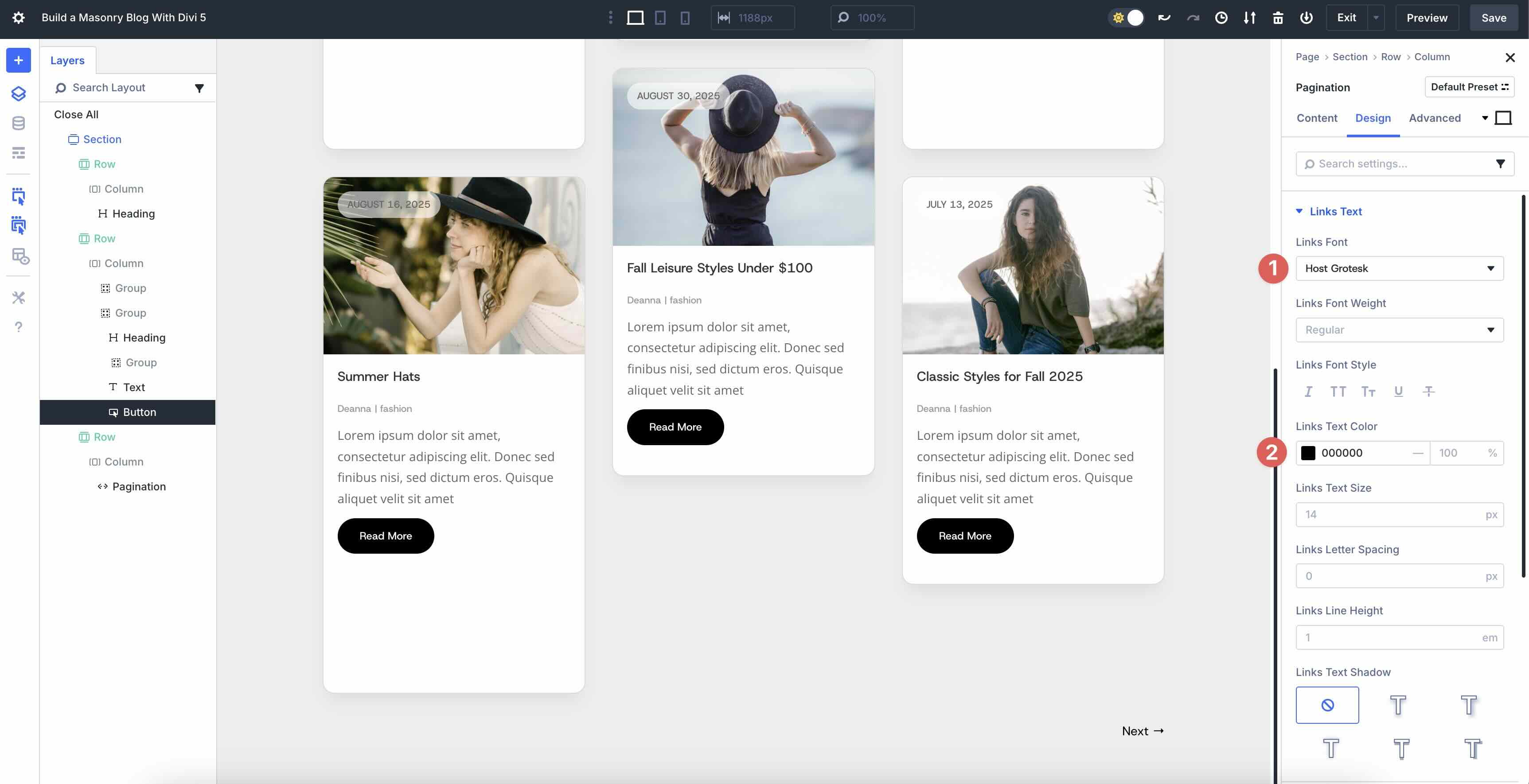 Masonry Blog With Divi 5