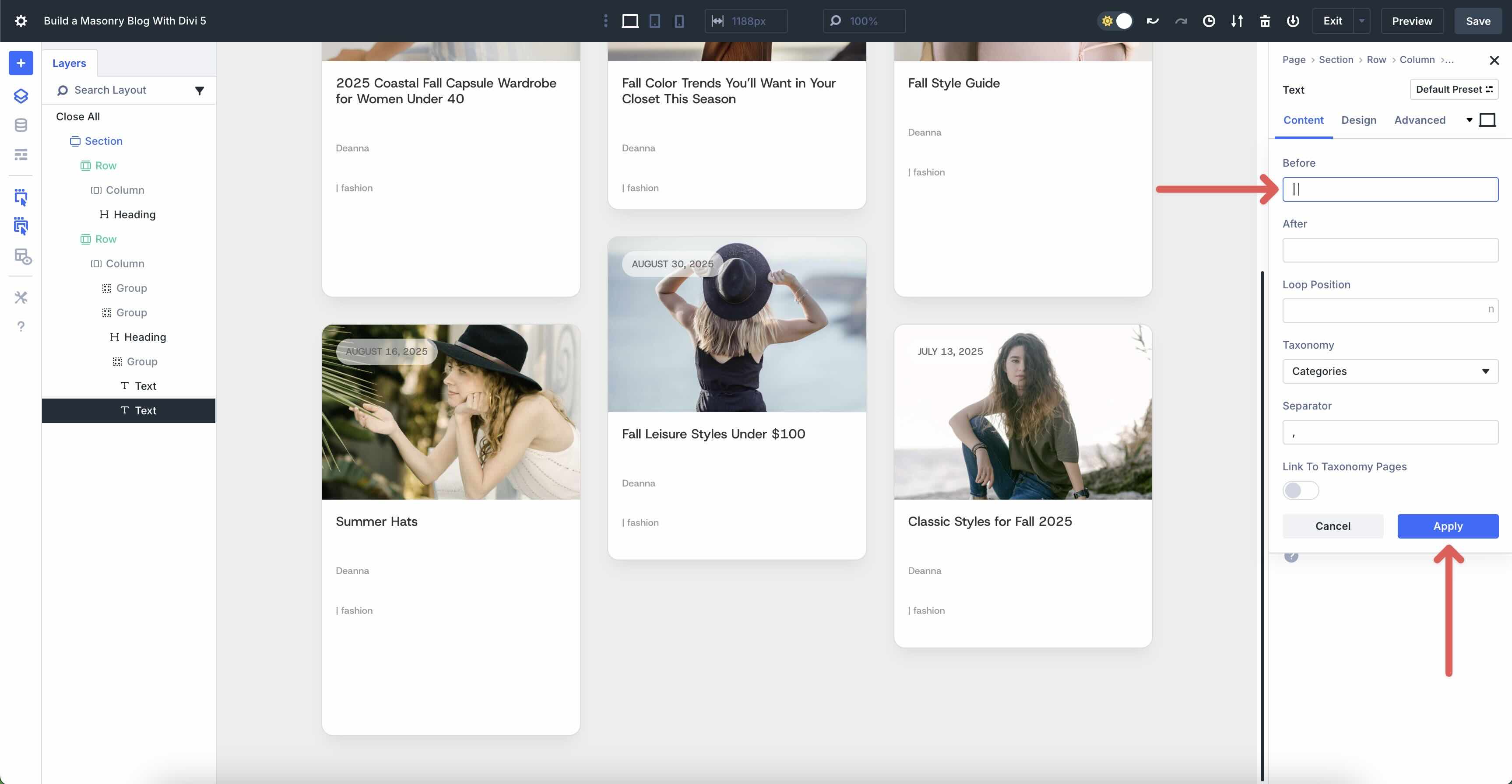Masonry Blog With Divi 5